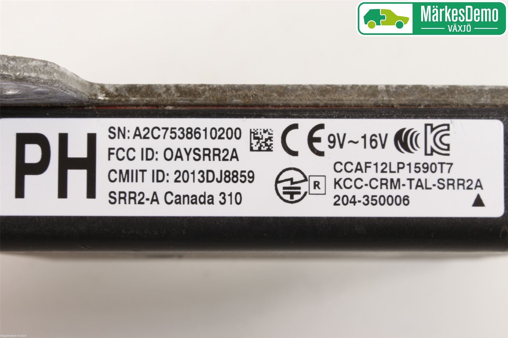 Toyota PRIUS (ZVW50) 16-21 Sensor Kollisjonsbeskyttelse