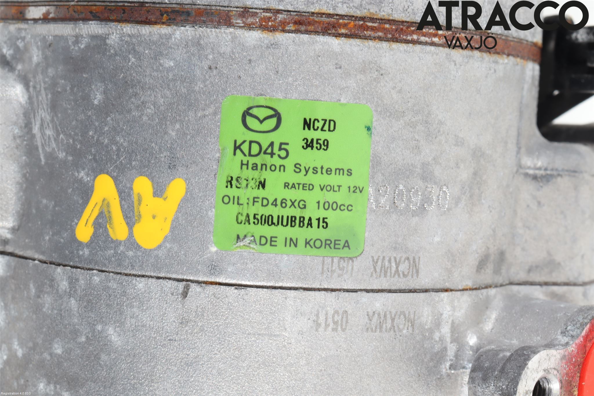 Mazda 3 III 14-19 Varme Ac Kompressor