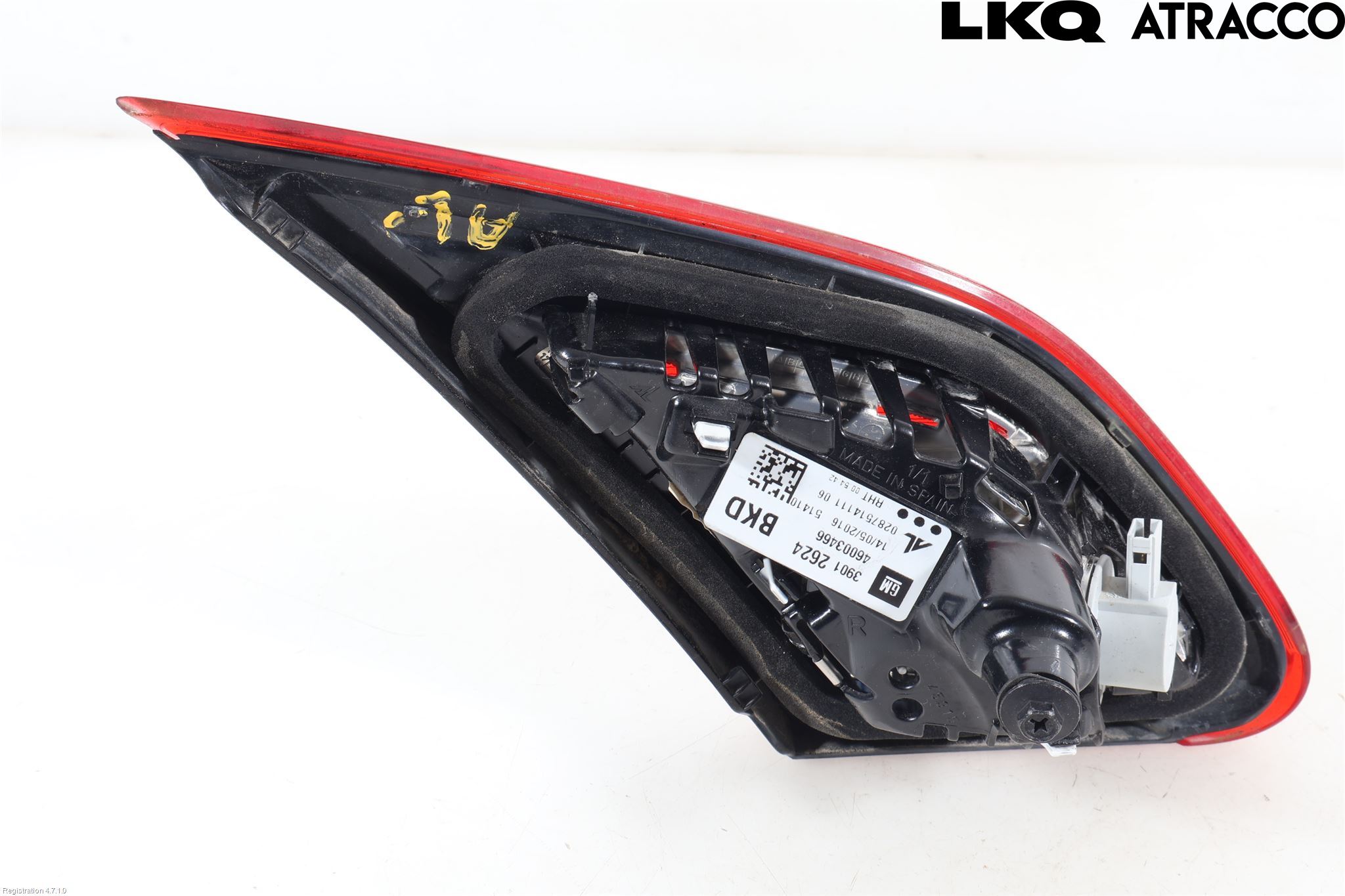 Opel CORSA E 15-19 Baklykt Høyre  På Luke(Indre)