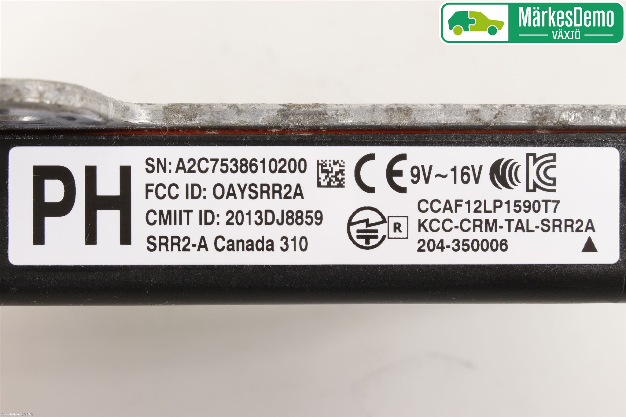Toyota PRIUS (ZVW50) 16-21 Sensor Kollisjonsbeskyttelse