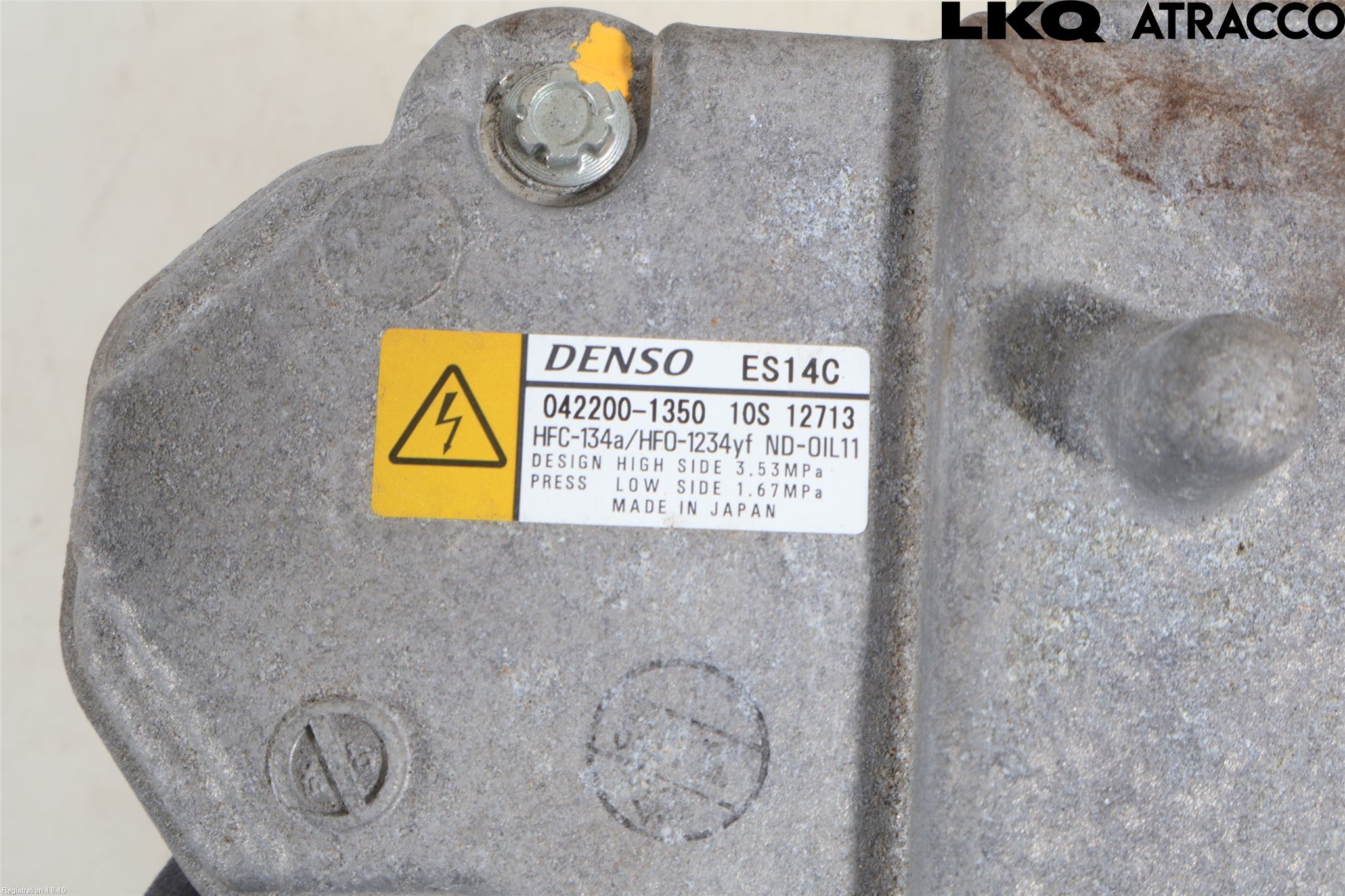 Toyota YARIS XP130 15-20 Varme Ac Kompressor