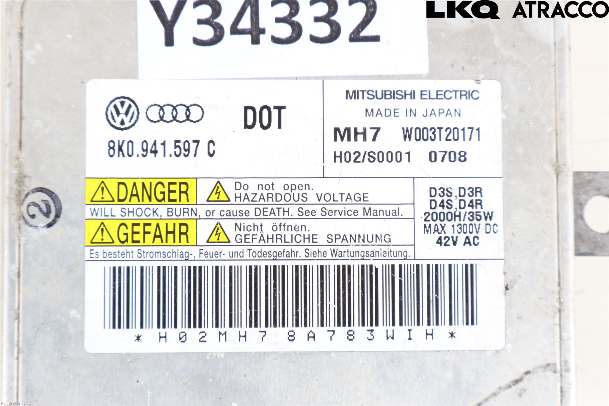 Audi A6/S6     05-11 Styreenhet Xenon