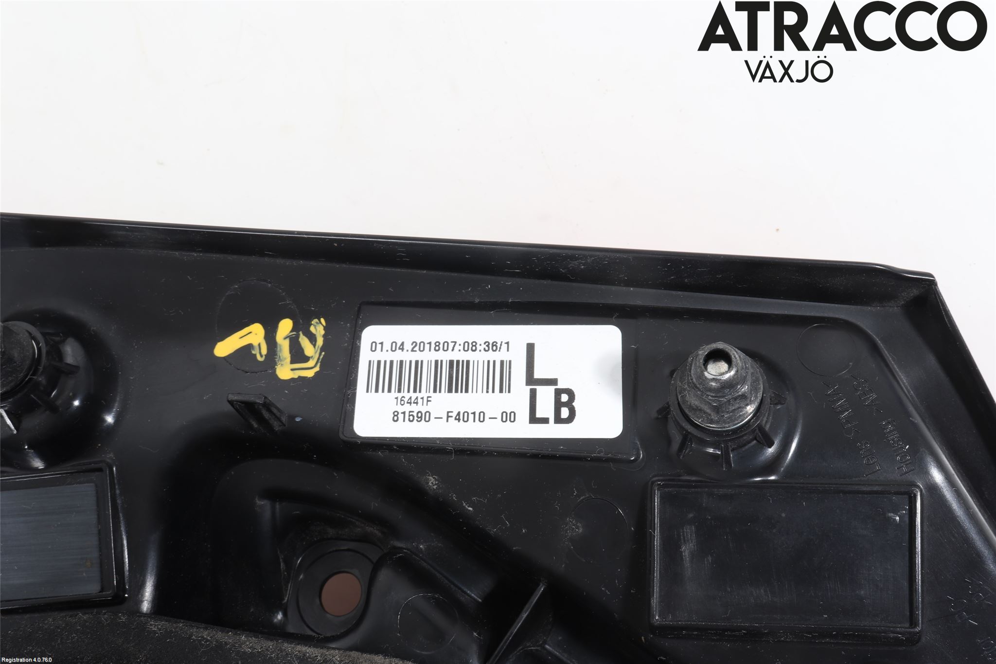Toyota C-HR 16-23 Baklykt Venstre  På Luke(Indre