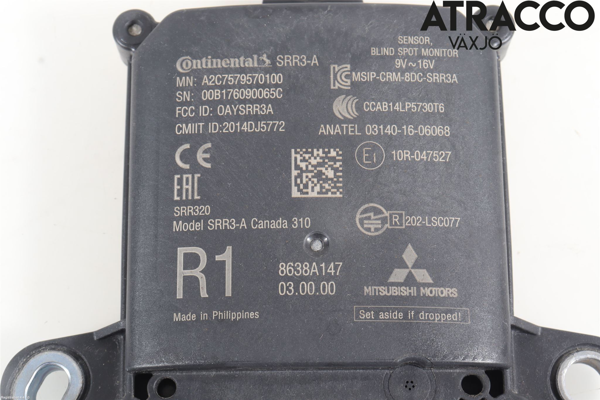 Mitsubishi OUTLANDER 13-21 Sensor Kollisjonsbeskyttelse