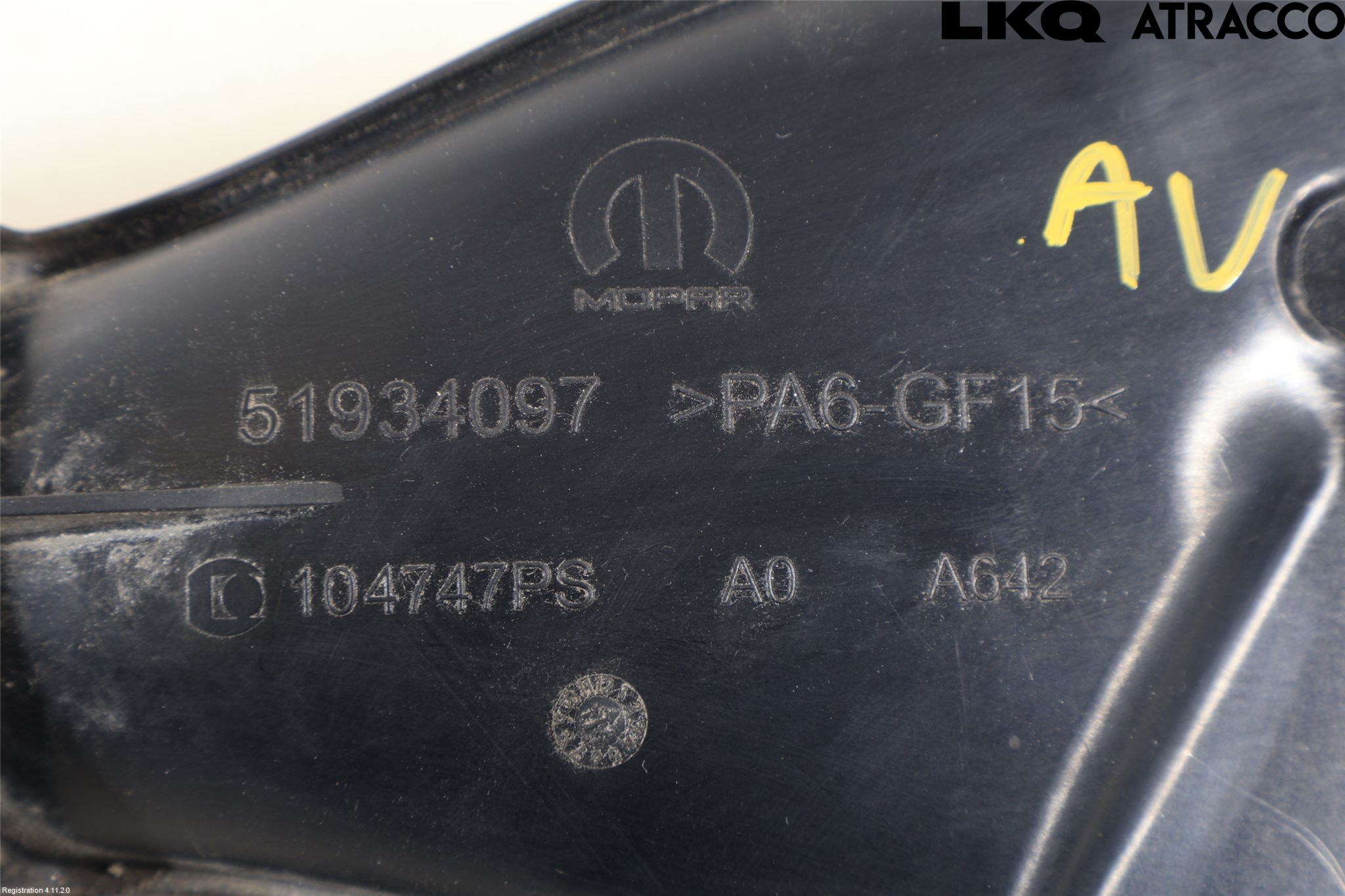 Fiat 500L 13-19 Forg-Belg-Rør Mot Luftr