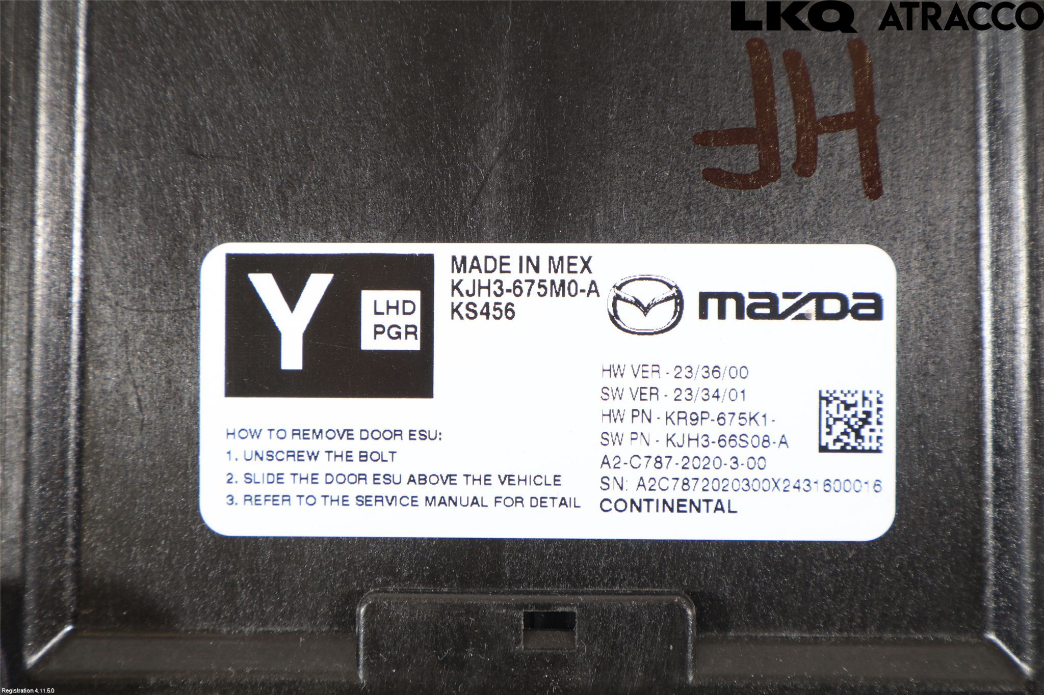 Mazda CX-80 24- Styreenhet Øvrig
