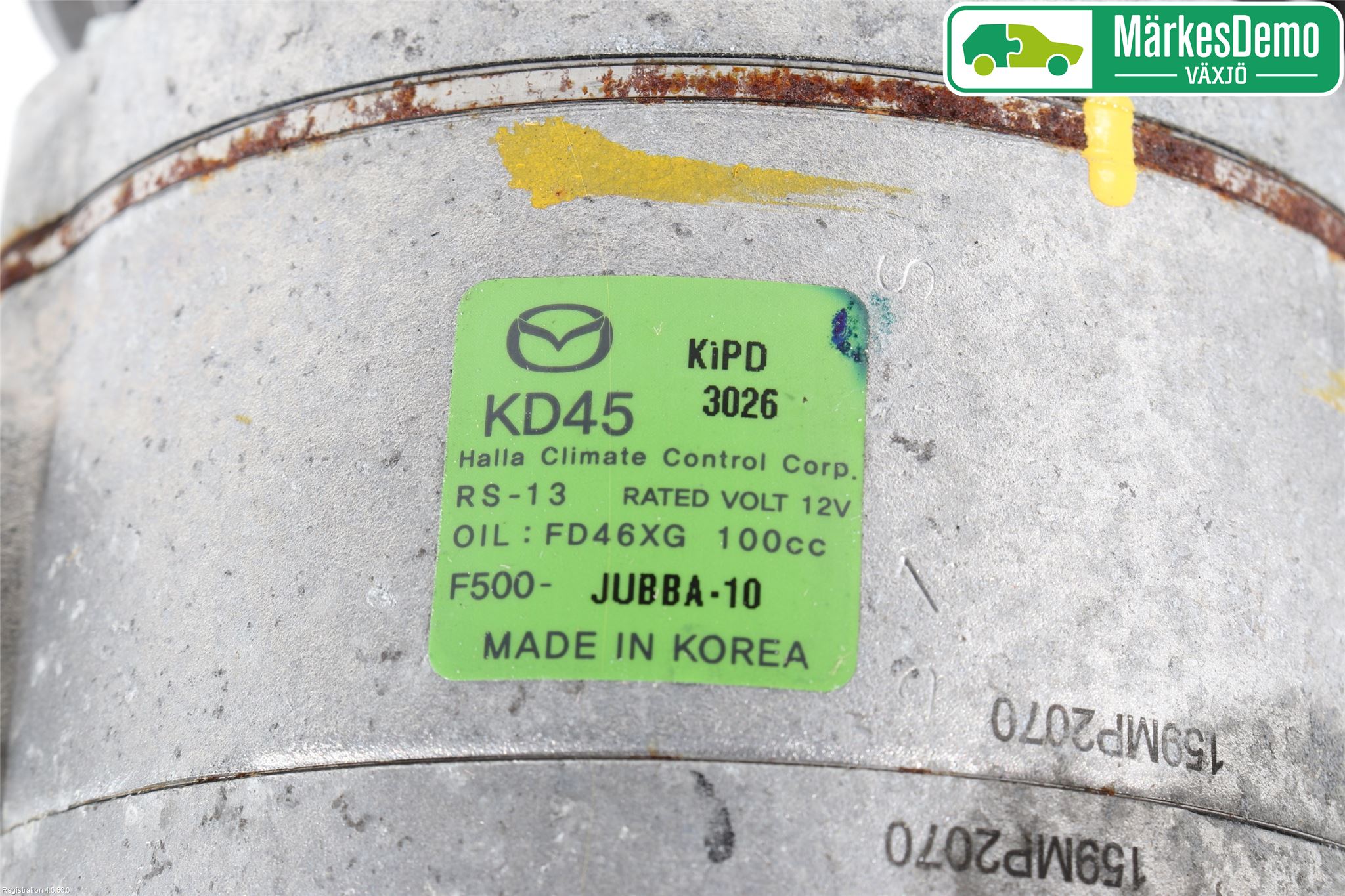 Mazda 3 III 14-19 Varme Ac Kompressor