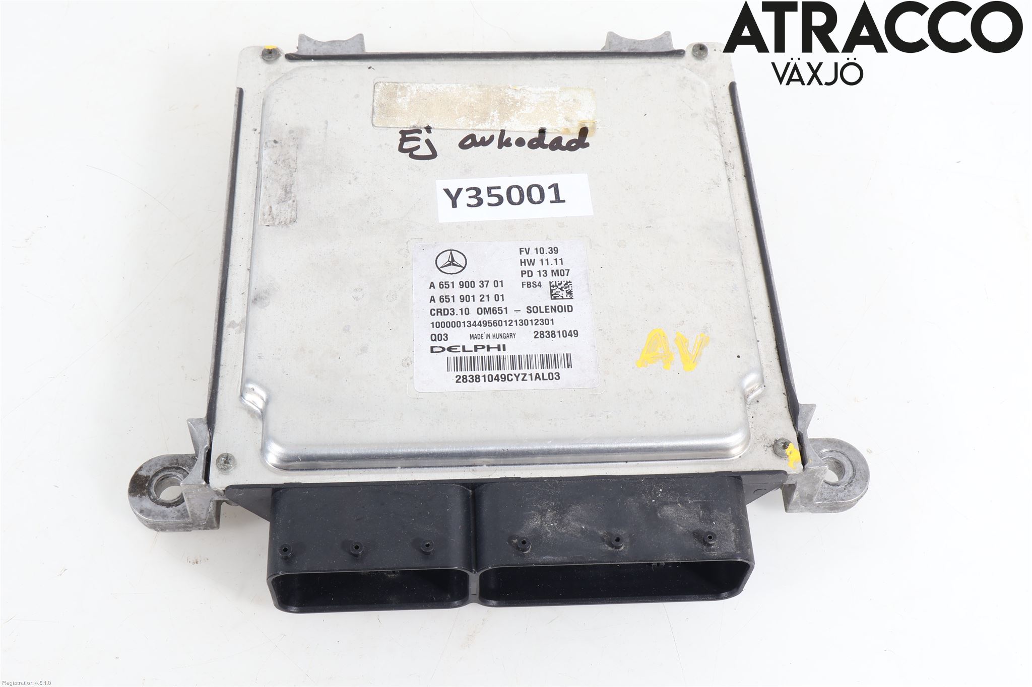 Mercedes-Benz MB E-KLASS (W212) 09-16 Styreenhet Dieselpumpe