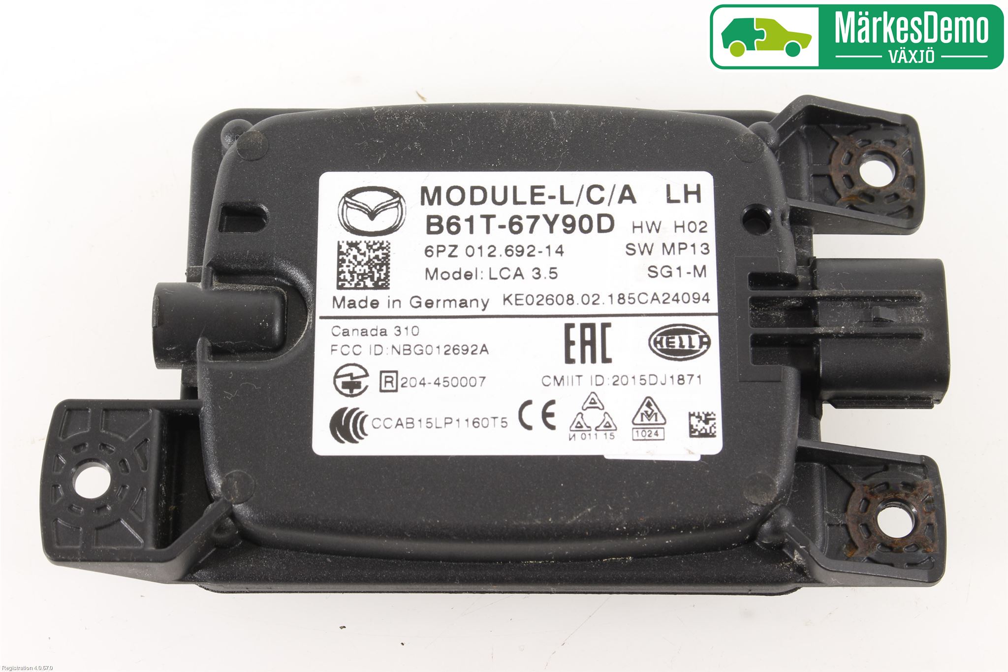 Mazda 3 III 14-19 Sensor Kollisjonsbeskyttelse