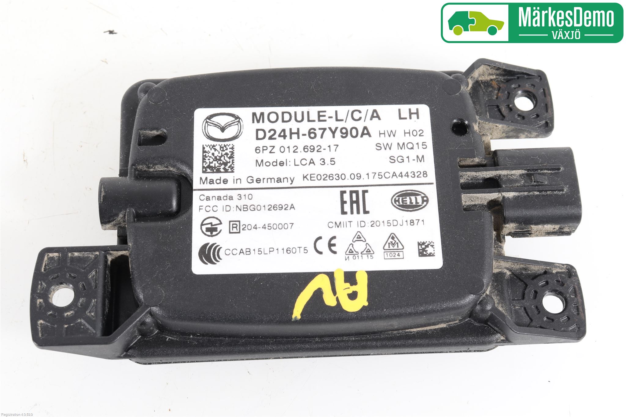 Mazda CX-3 Sensor Kollisjonsbeskyttelse