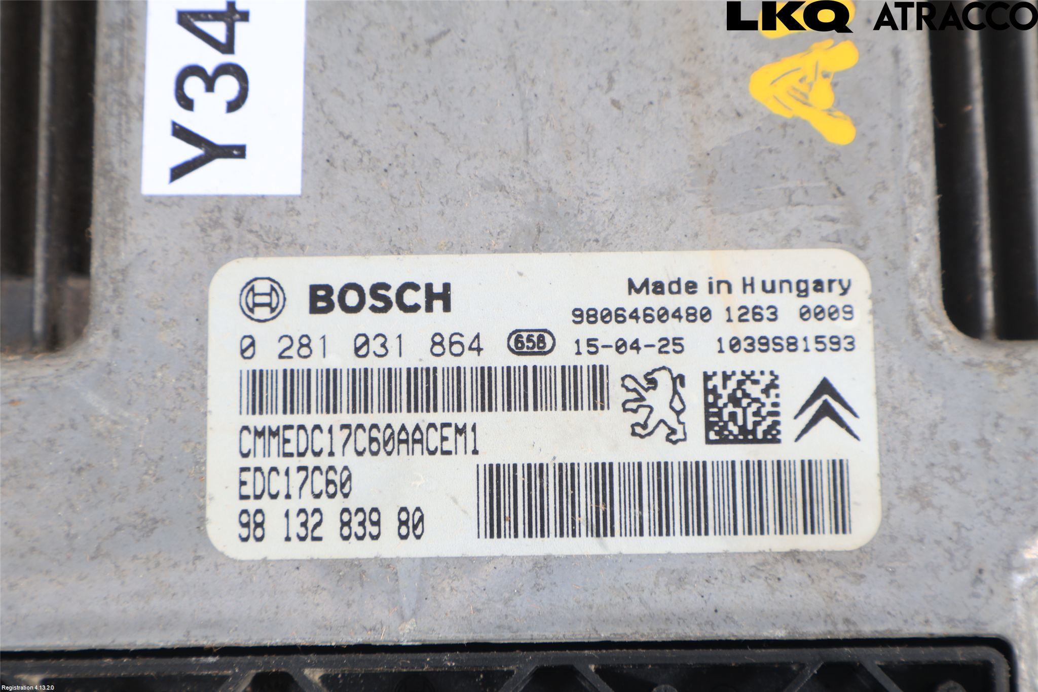 Peugeot 308 14-21 Styreenhet Dieselpumpe