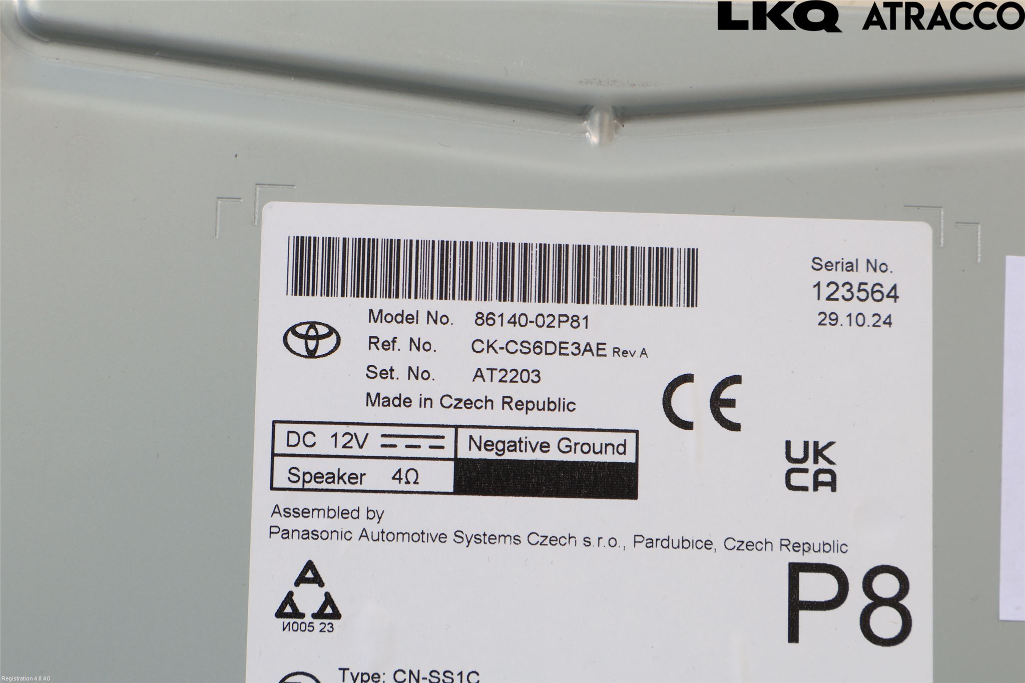 Toyota COROLLA 19- Stereo Radio Med Cd