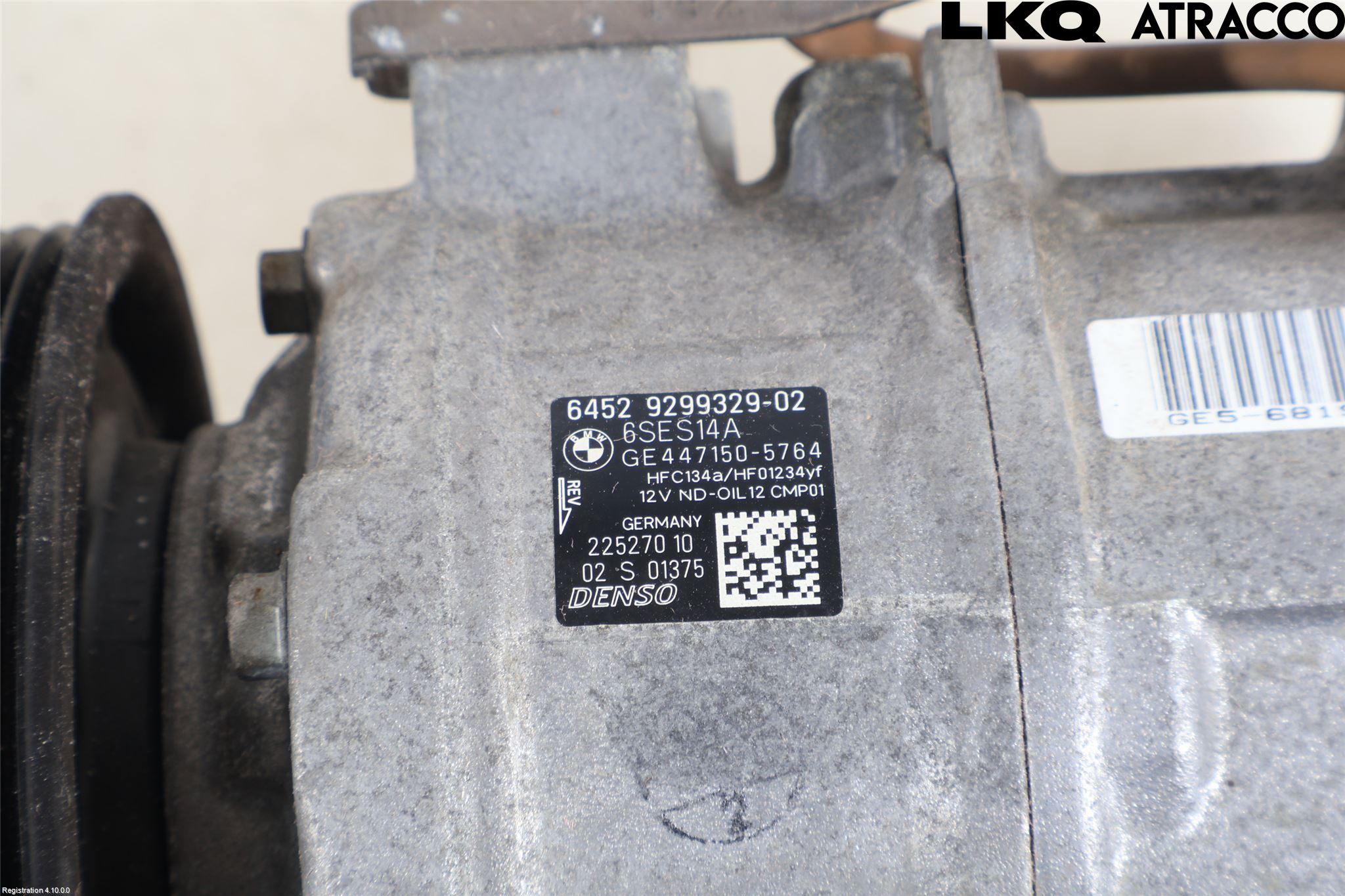 BMW 1 F20/F21 11-19 Varme Ac Kompressor