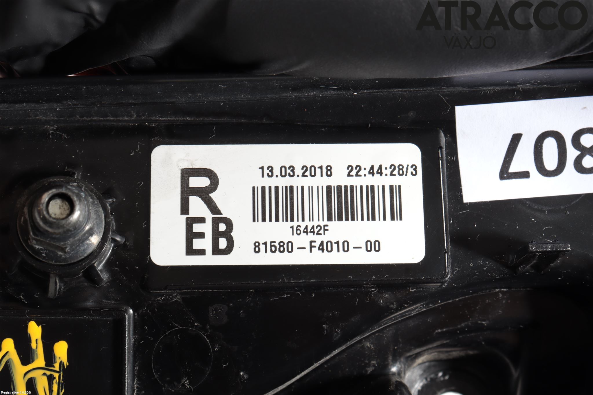 Toyota C-HR 16-23 Baklykt Høyre  På Luke(Indre)