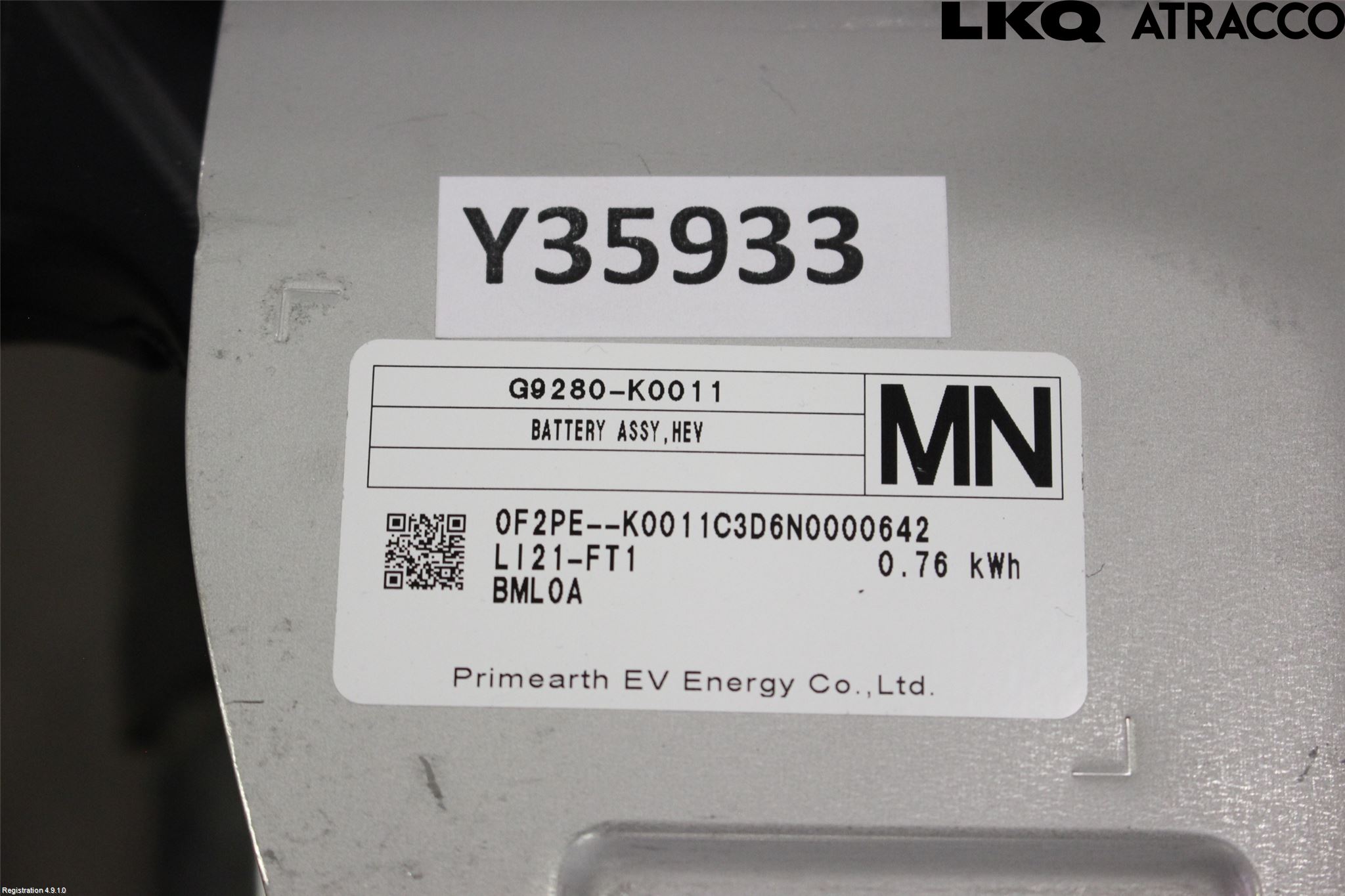 Toyota YARIS XP21 20- Hybrid Batteri