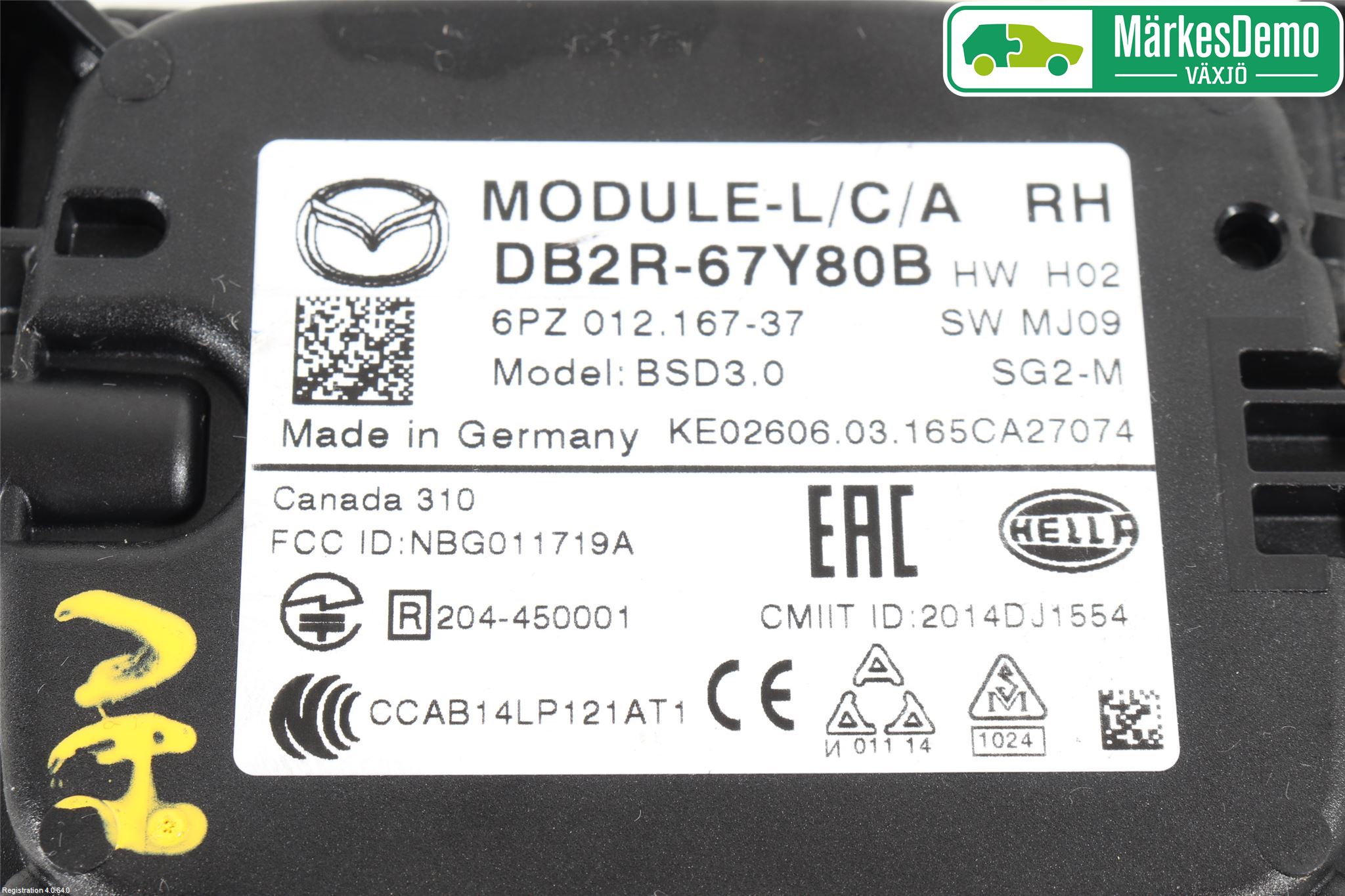 Mazda CX-3 Sensor Kollisjonsbeskyttelse