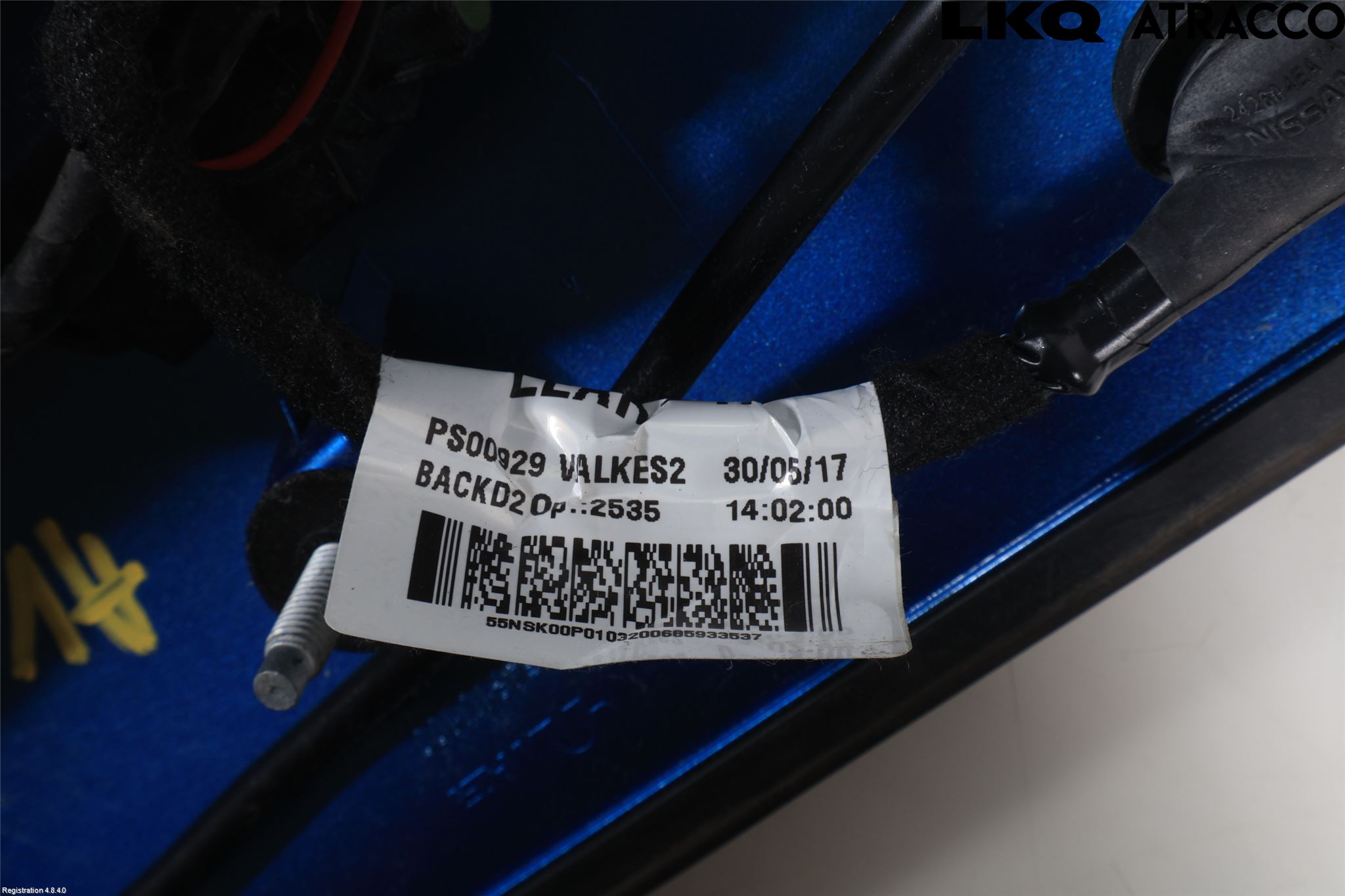 Nissan QASHQAI 17-21 Refleksplate - Skiltplate