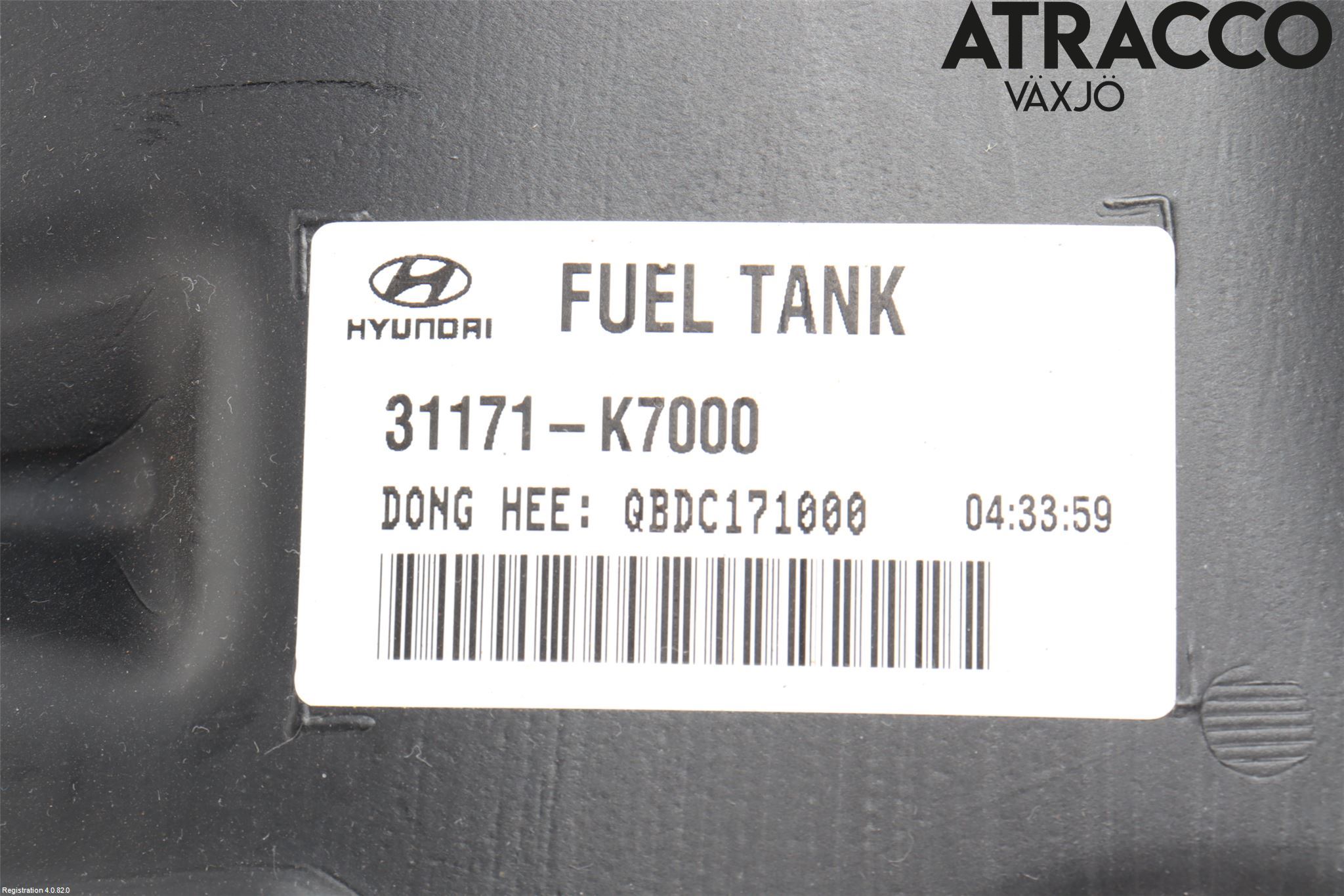 Hyundai i10 LA 20- Drivstofftank Innsprøytning