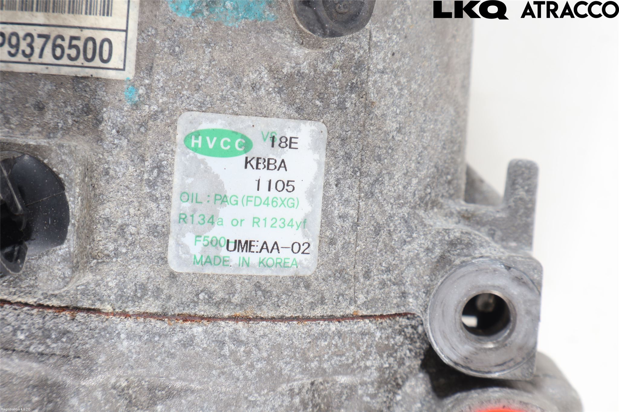 Kia SORENTO 15-20 Varme Ac Kompressor