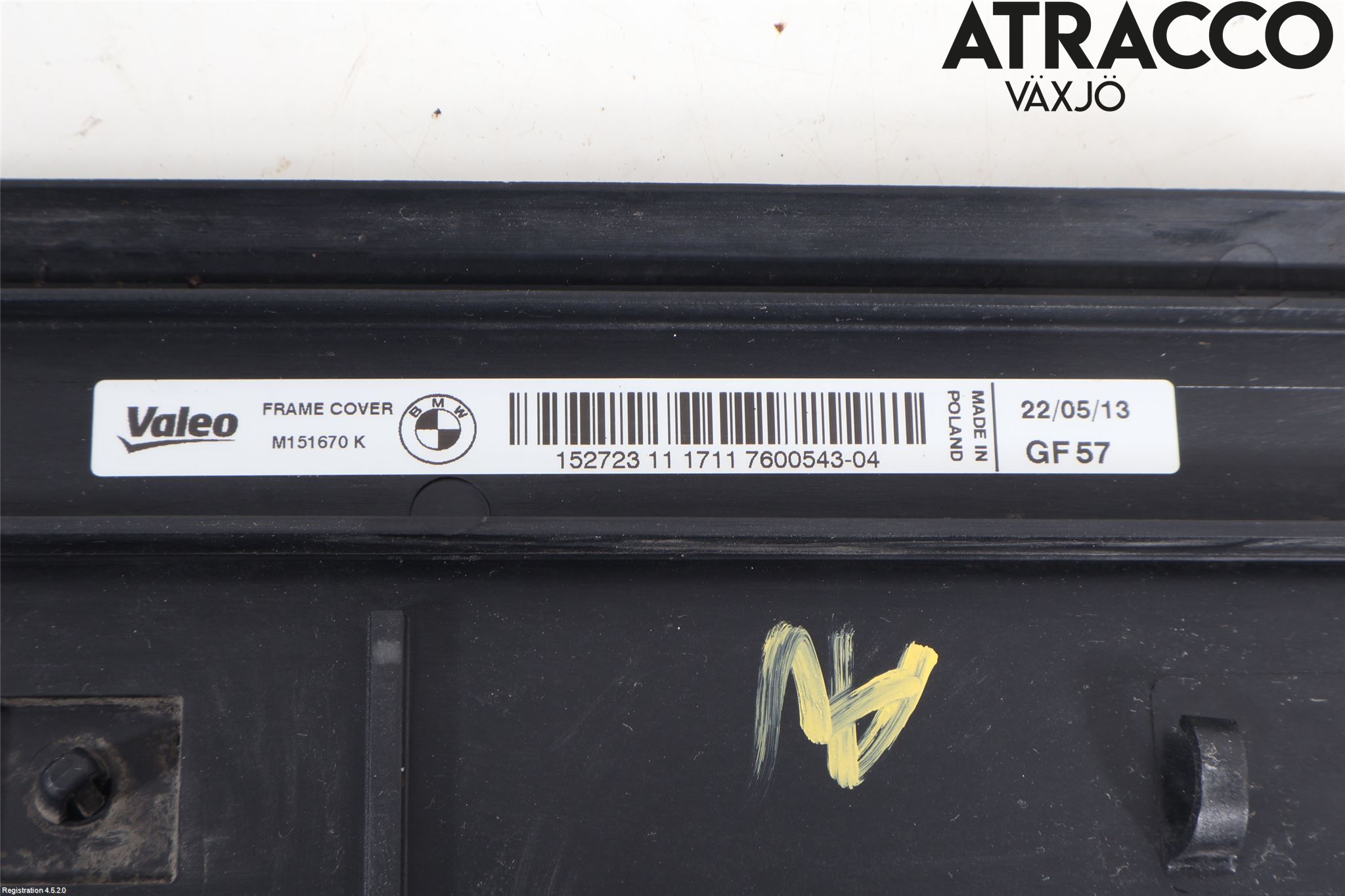 BMW 3 F30/F31/F80 12-19 Frontplate Øvre