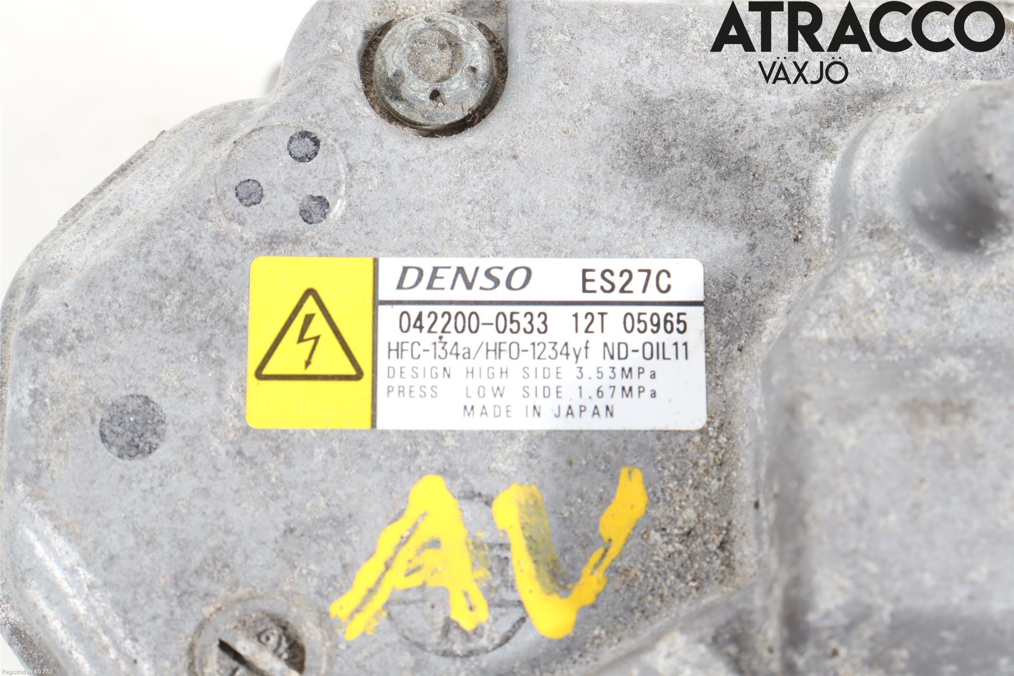 Lexus NX 300h 15-21 Varme Ac Kompressor