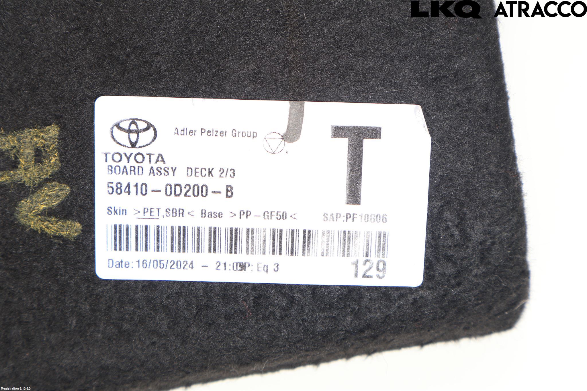 Toyota YARIS CROSS XP21 21- Bakluke Bun (Utgår 5023)