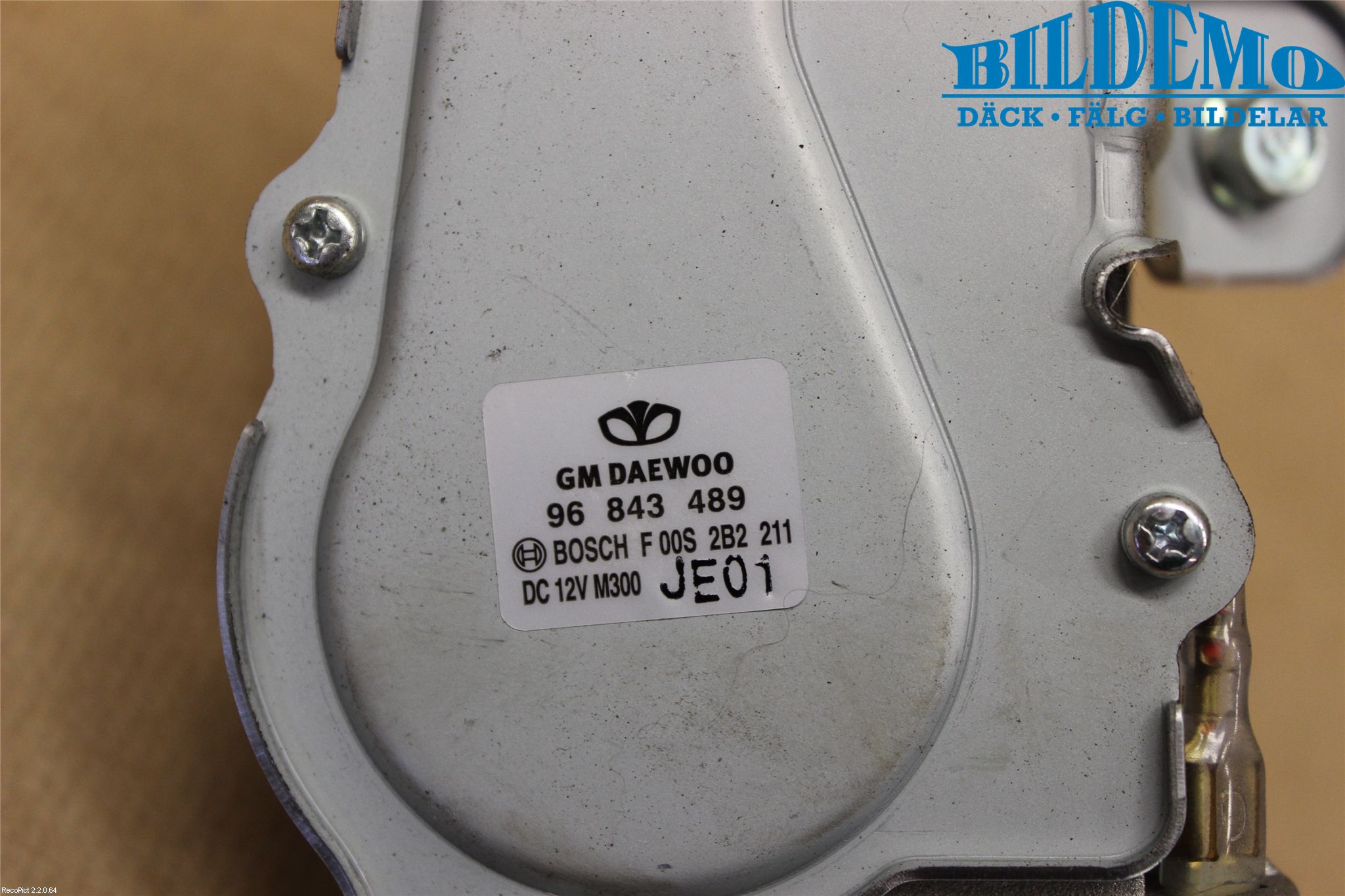 GM CHEVROLET SPARK Viskermotor Bakluke