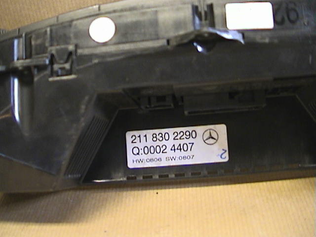 Mercedes-Benz MB E-KLASS (W211) 02-09 Varme Ac Betjening-Display