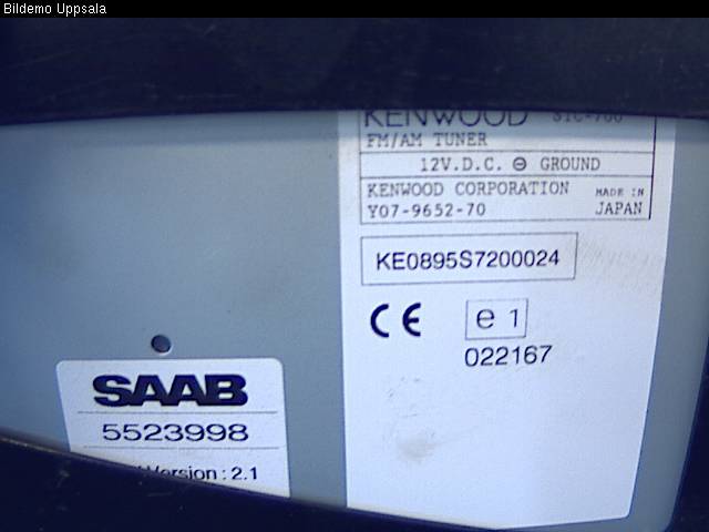 Saab 9-5 -05 Stereo Radio Med Cd
