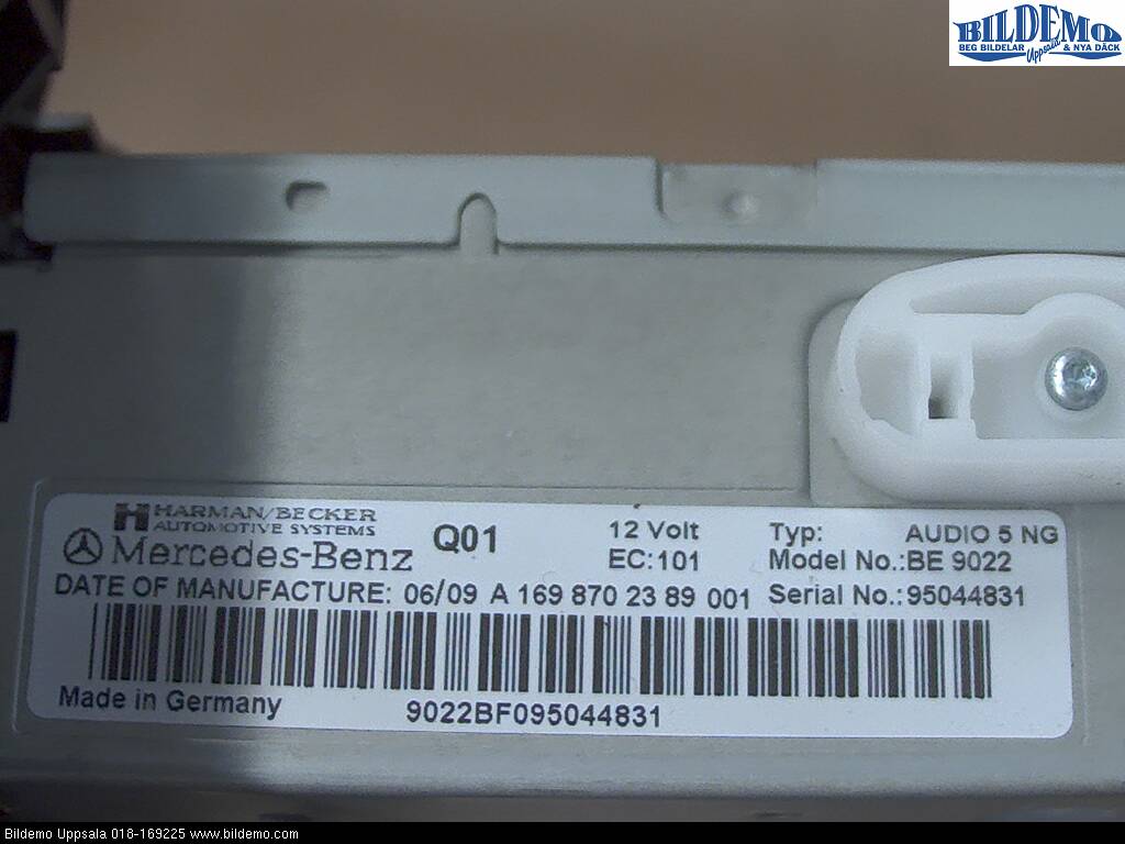 Mercedes-Benz MB B-KLASS (W245) 05-12 Stereo Radio Med Cd