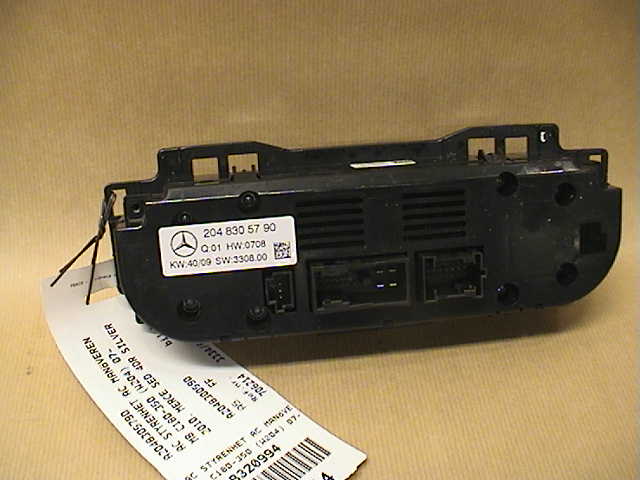 Mercedes-Benz MB C-KLASS (W204) 07-15 Varme Ac Betjening-Display
