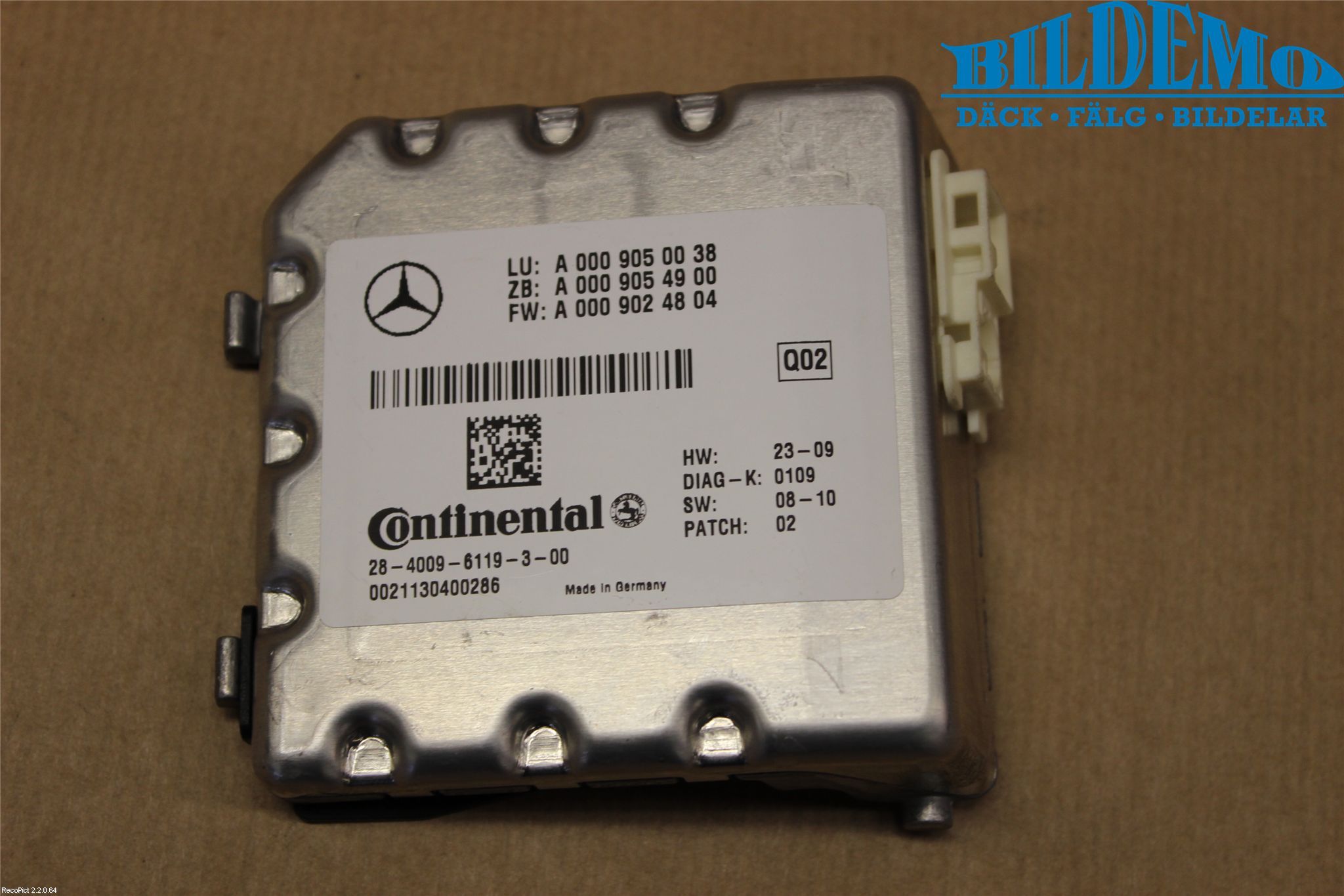 Mercedes-Benz MB C-KLASS (W204) 07-15 Sensor Øvrig
