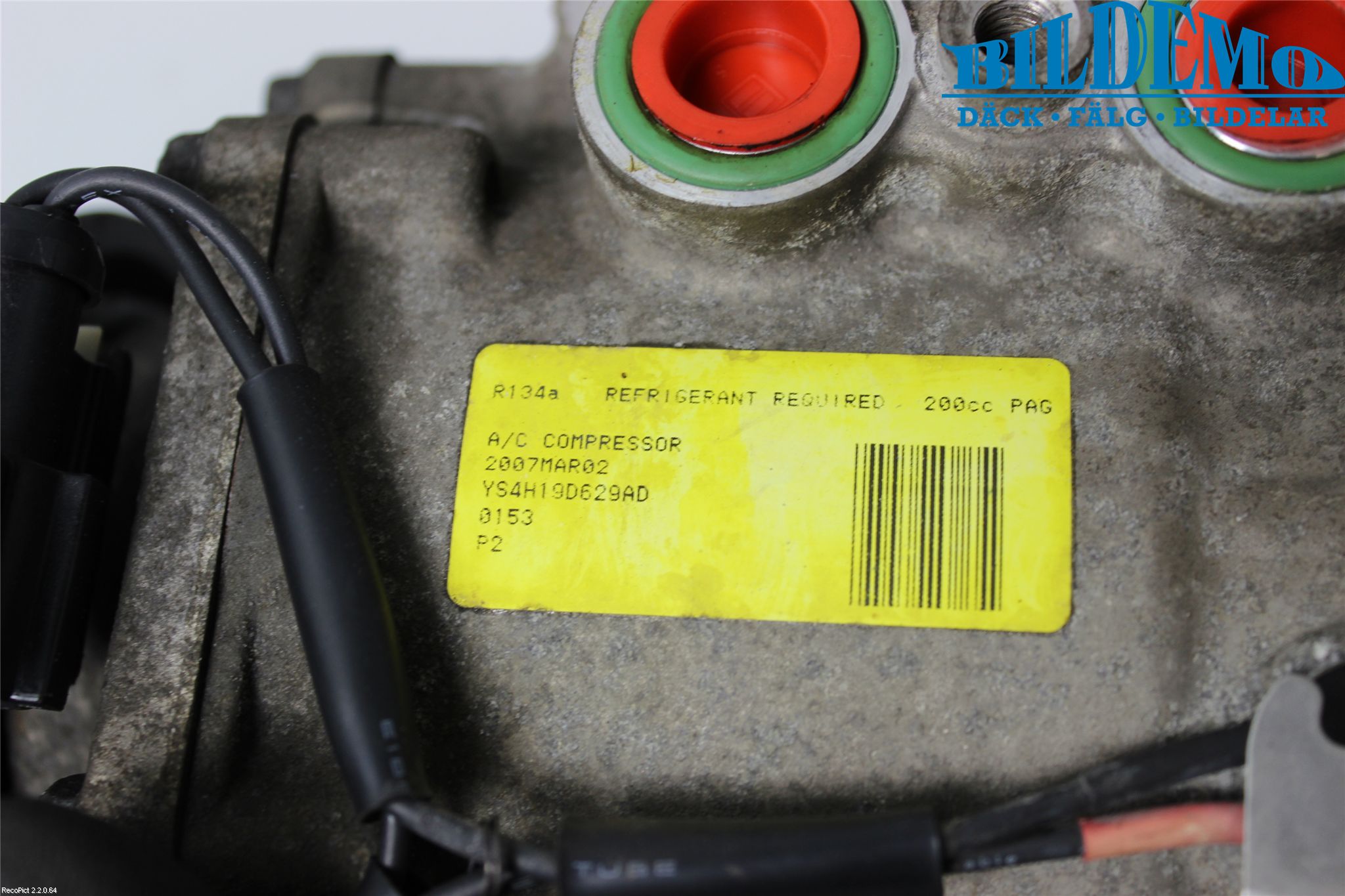 Ford TRANSIT CONNECT 03-08 Varme Ac Kompressor