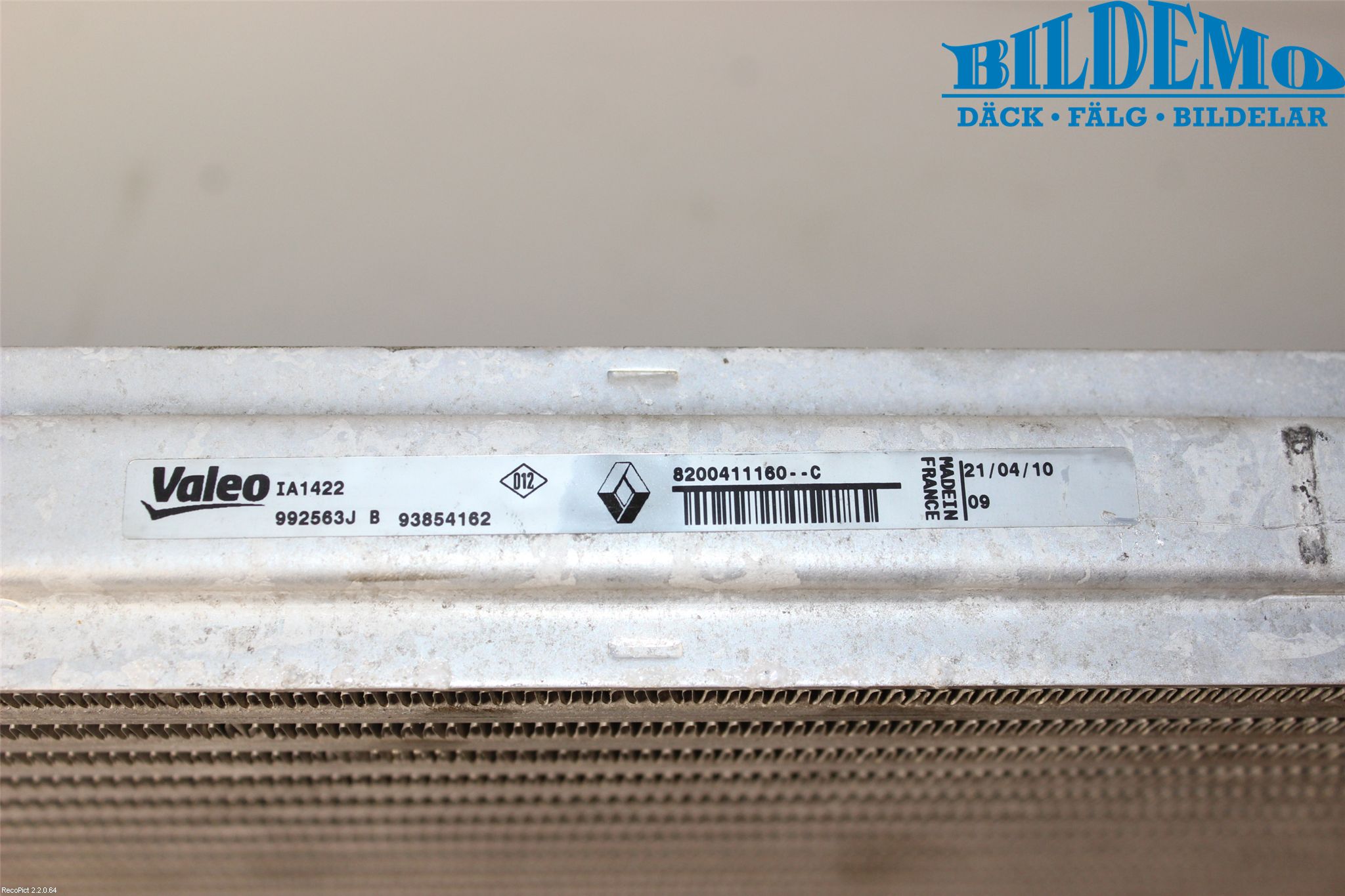 Nissan PRIMASTAR Intercooler Radiator