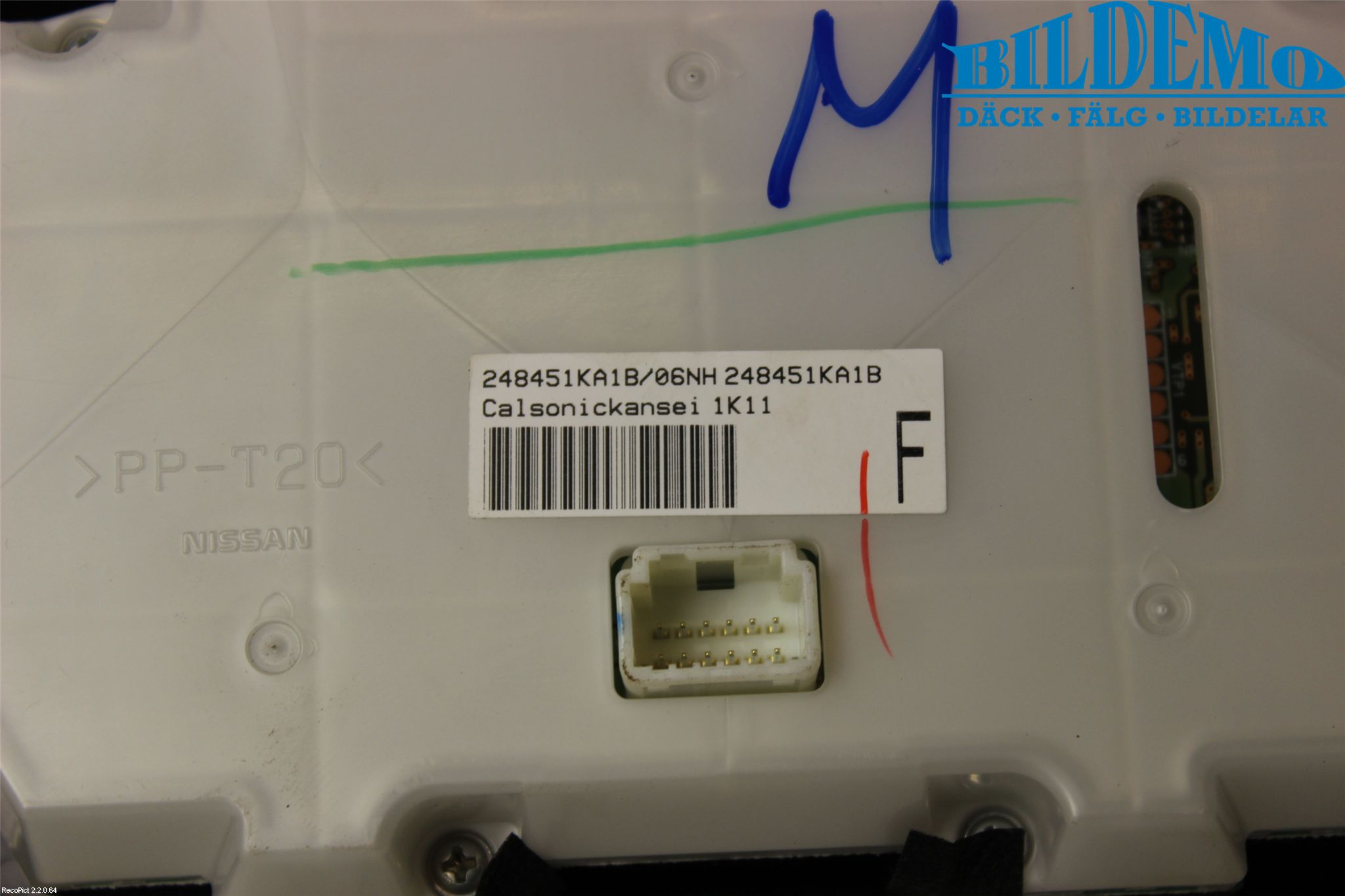 Nissan JUKE 10-14 Varme Ac Betjening-Display
