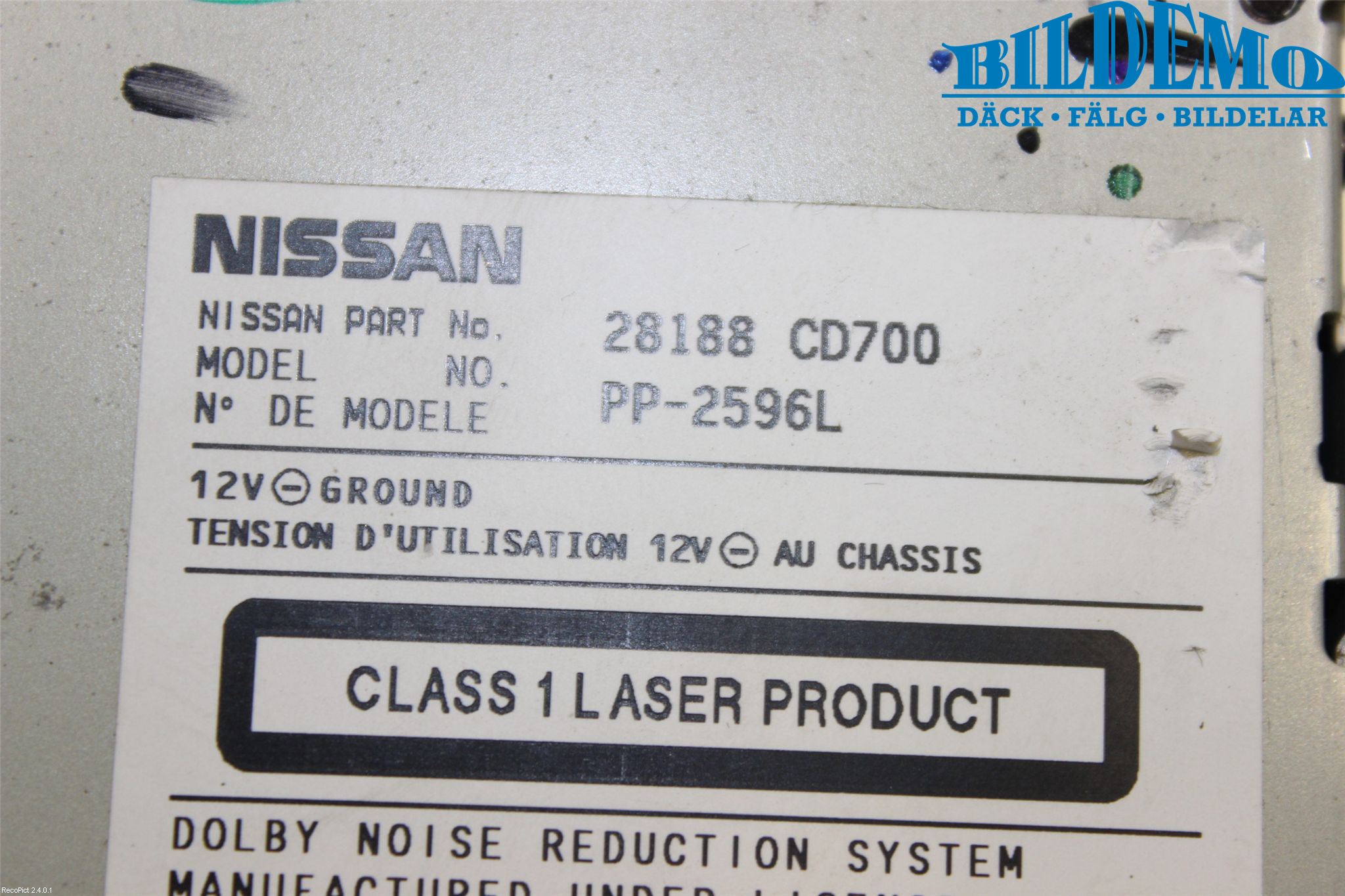 Nissan 350Z Stereo Radio Med Cd
