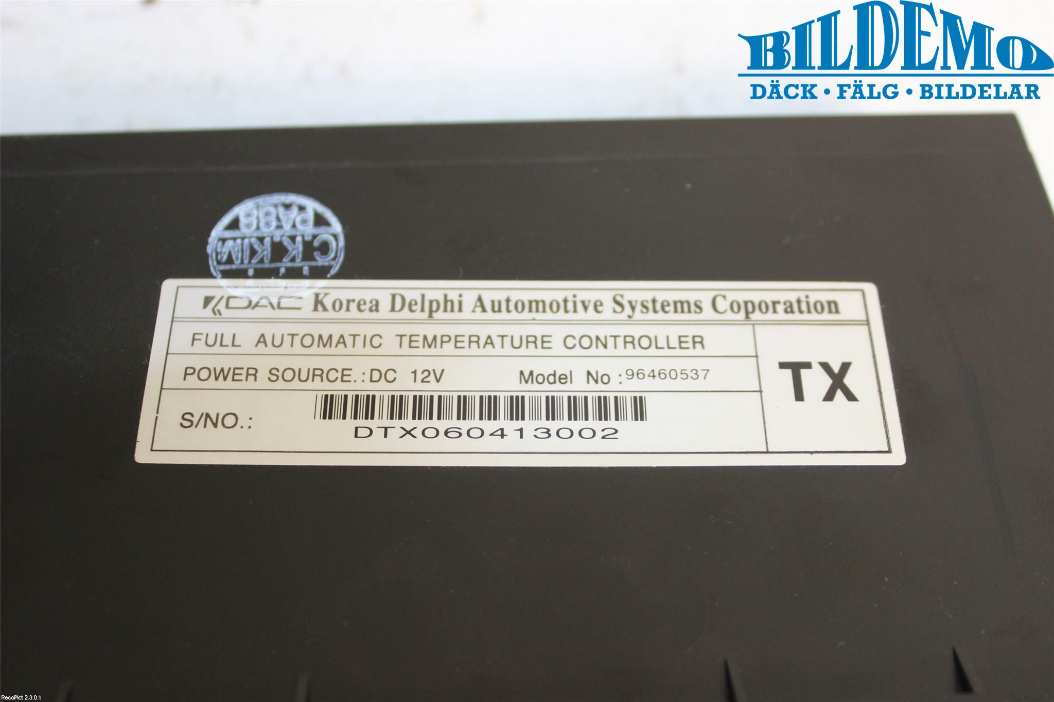 Chevrolet EVANDA Varme Ac Betjening-Display