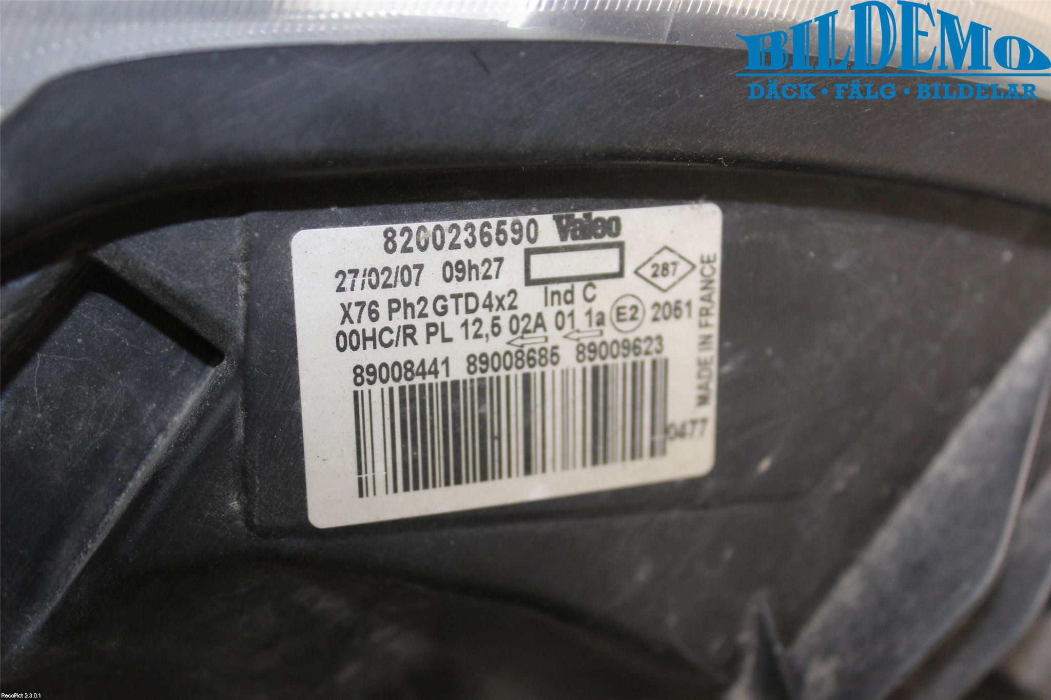 Renault KANGOO I 03-08 Frontlykt Venstre