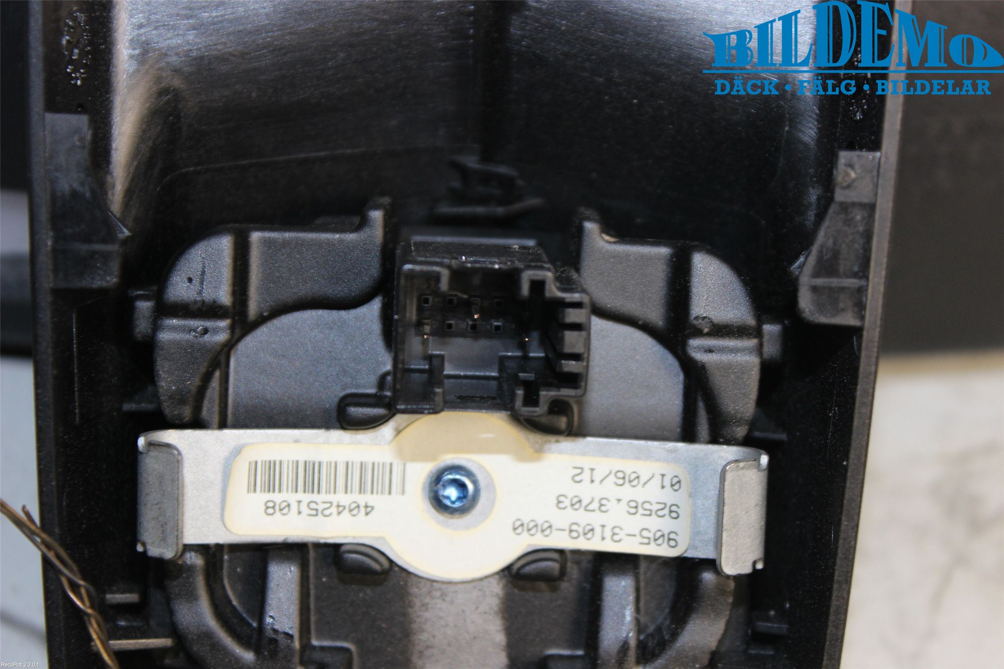 BMW 3 F30/F31/F80 12-19 Speil Innvendig El
