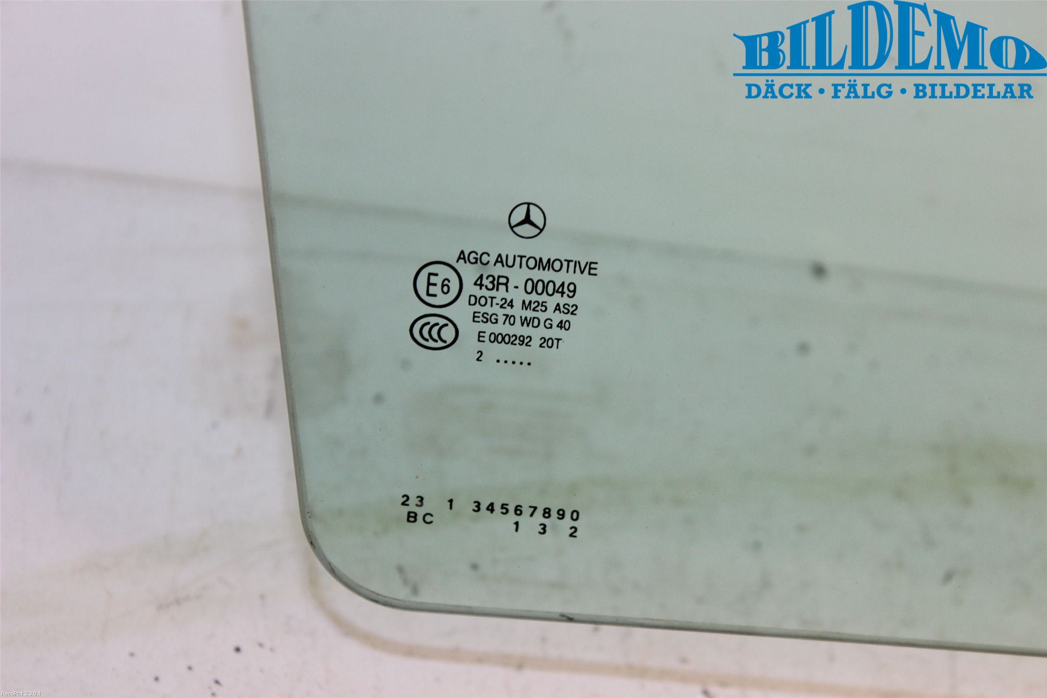 Mercedes-Benz MB C-KLASS (W204) 07-15 Dørrute Bak Høyre 4Dørs