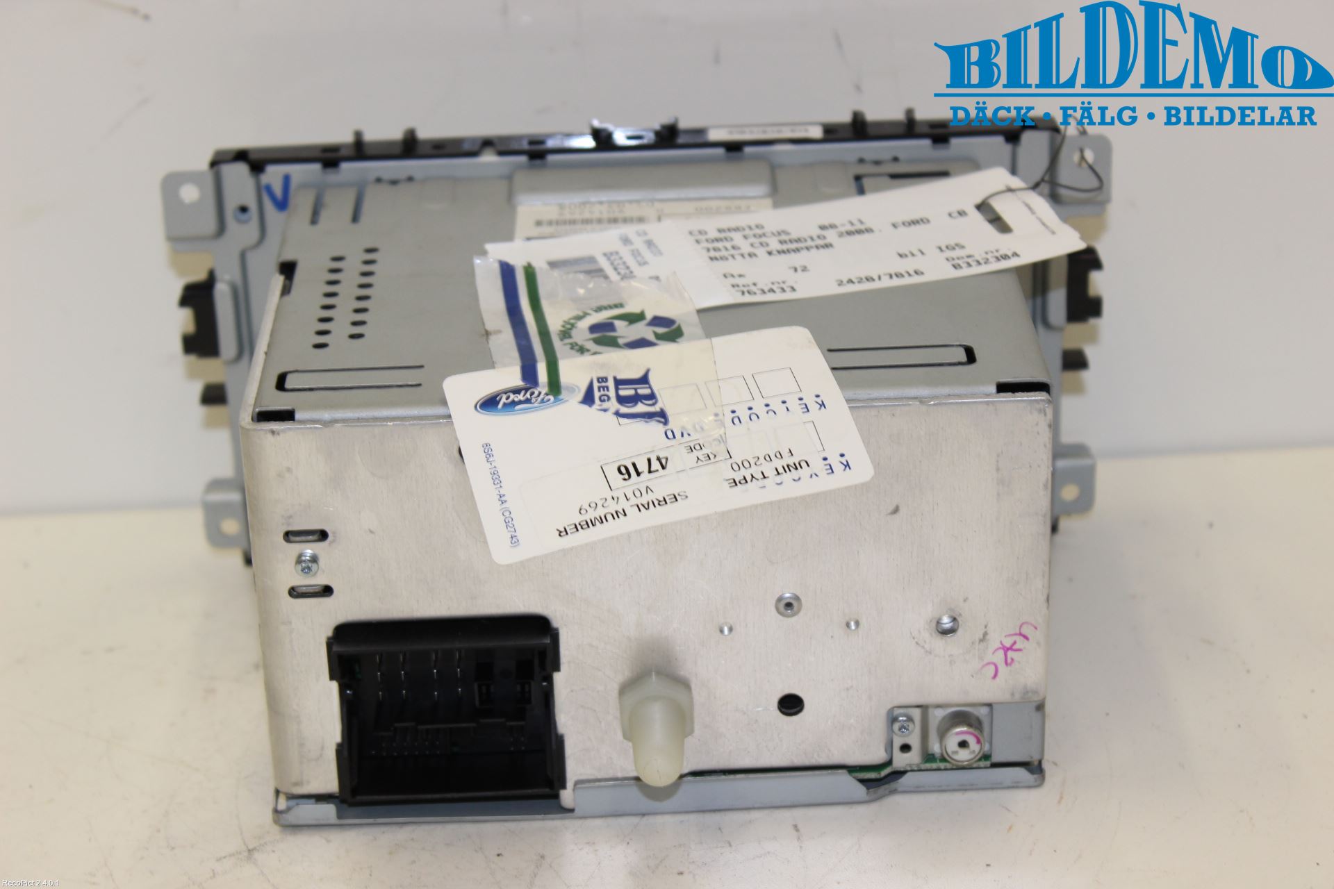 Ford FOCUS 08-11 Stereo Radio Med Cd