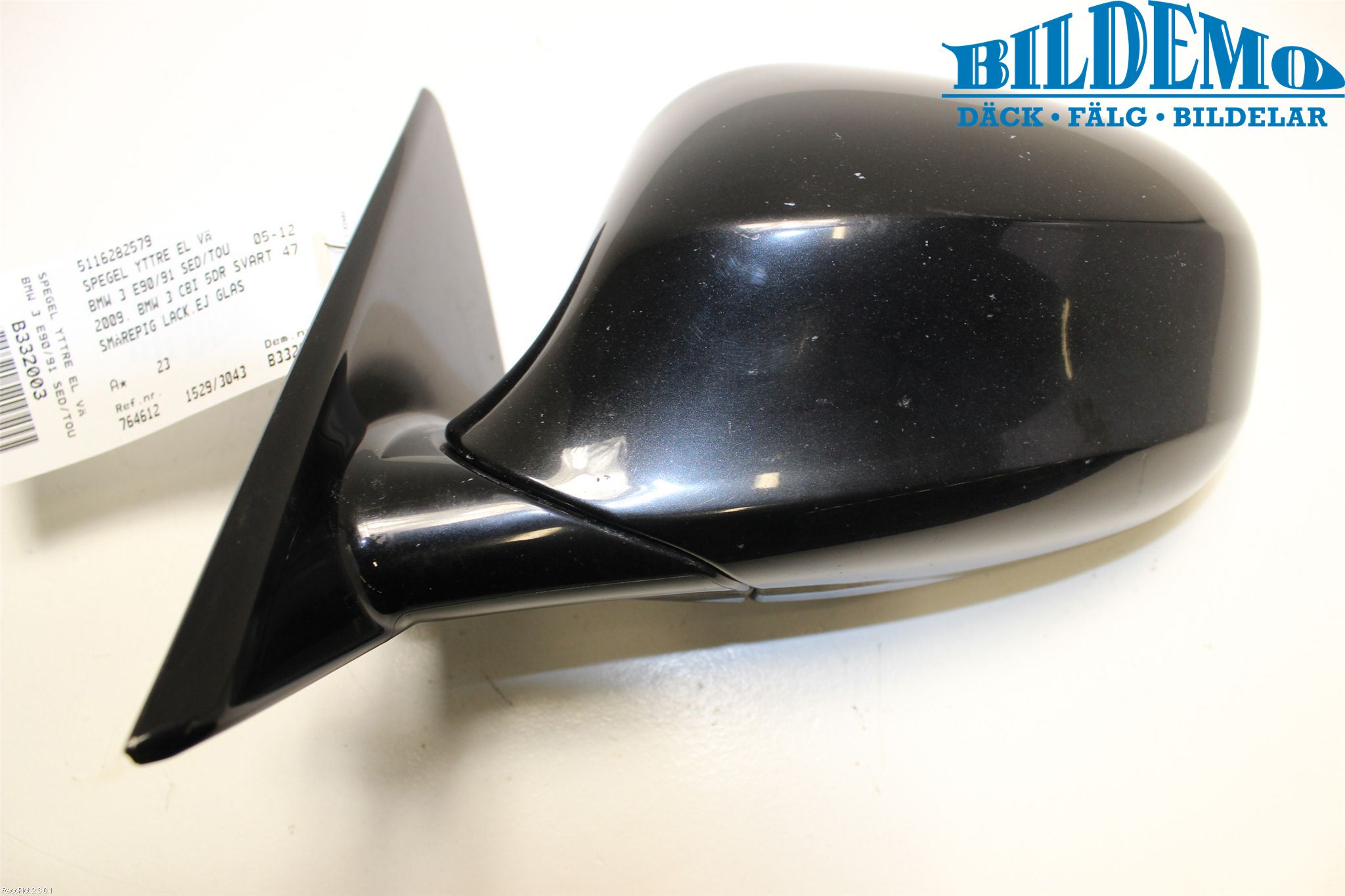 BMW 3 E90/91 SED/TOU 05-12 Speil V M-El Justering