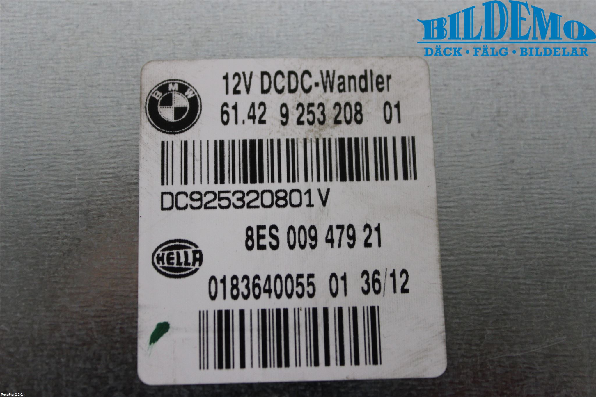 BMW X1 E84 10-15 Dc-Cd Omformer Hybrid