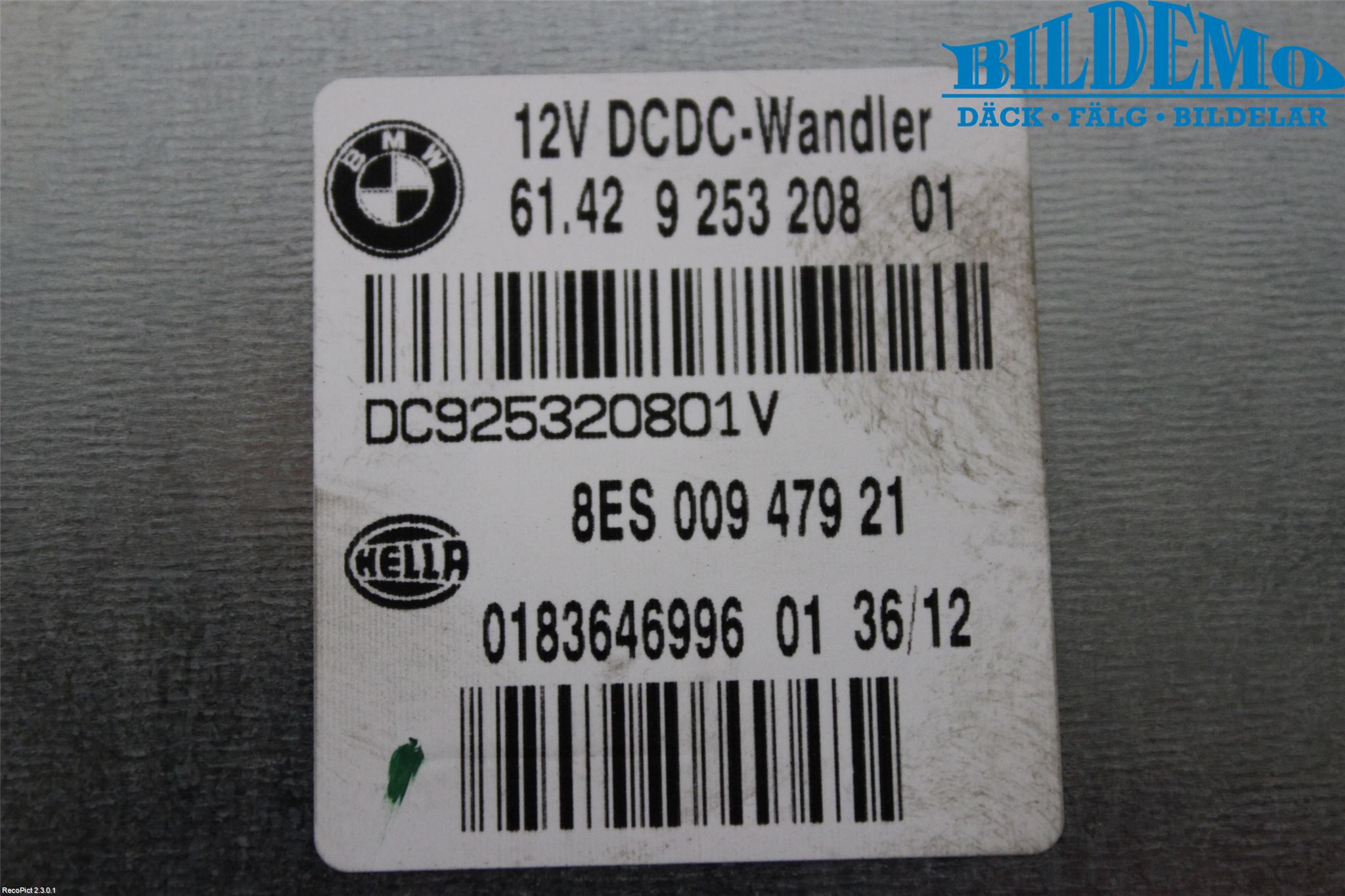 BMW X1 E84 10-15 Dc-Cd Omformer Hybrid