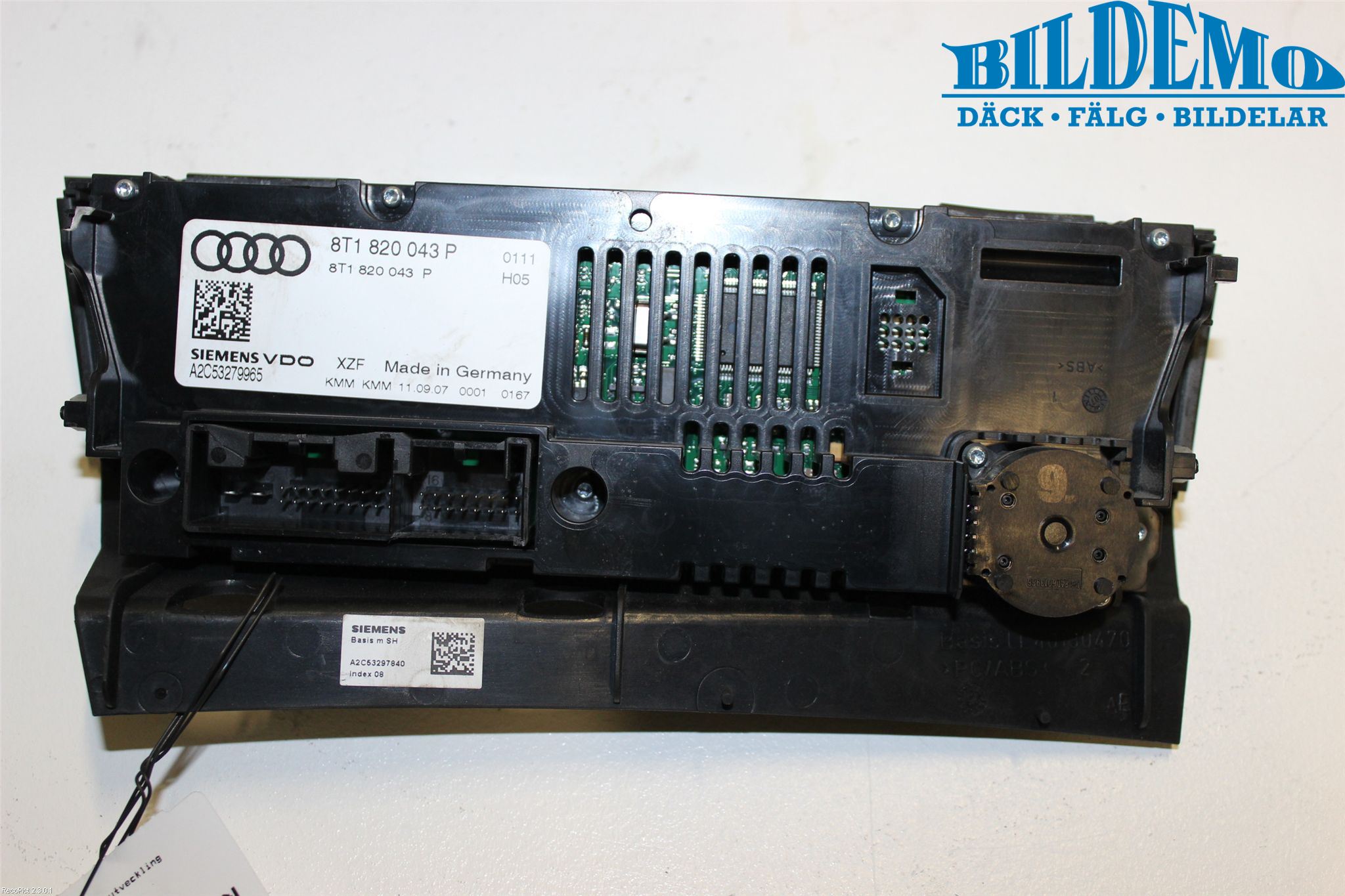 Audi A5 07-16 Varme Ac Betjening-Display