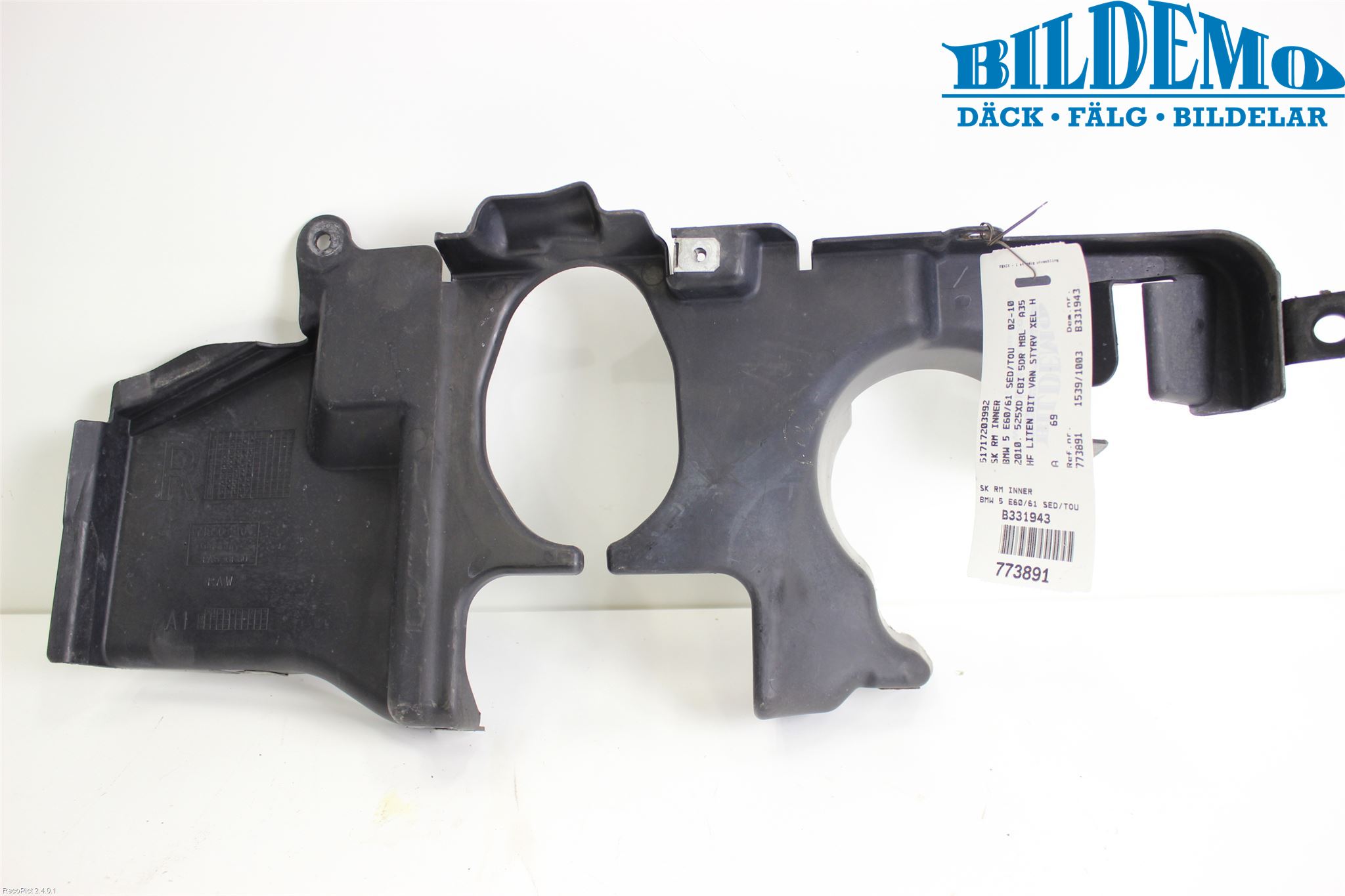 BMW 5 E60/61 Sed/Tou 02-10 Skjerm Indre