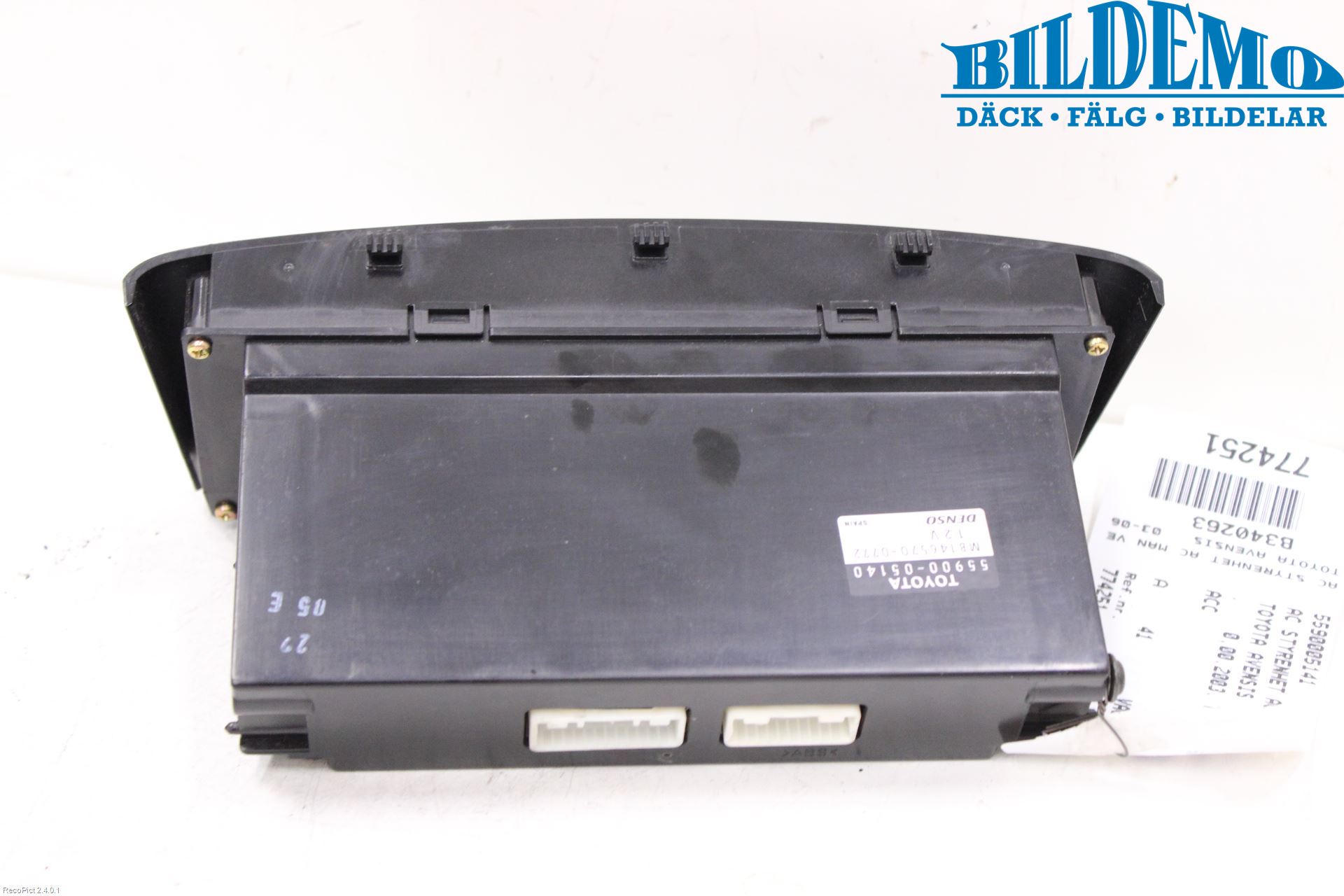 Toyota AVENSIS 03-06 Varme Ac Betjening-Display