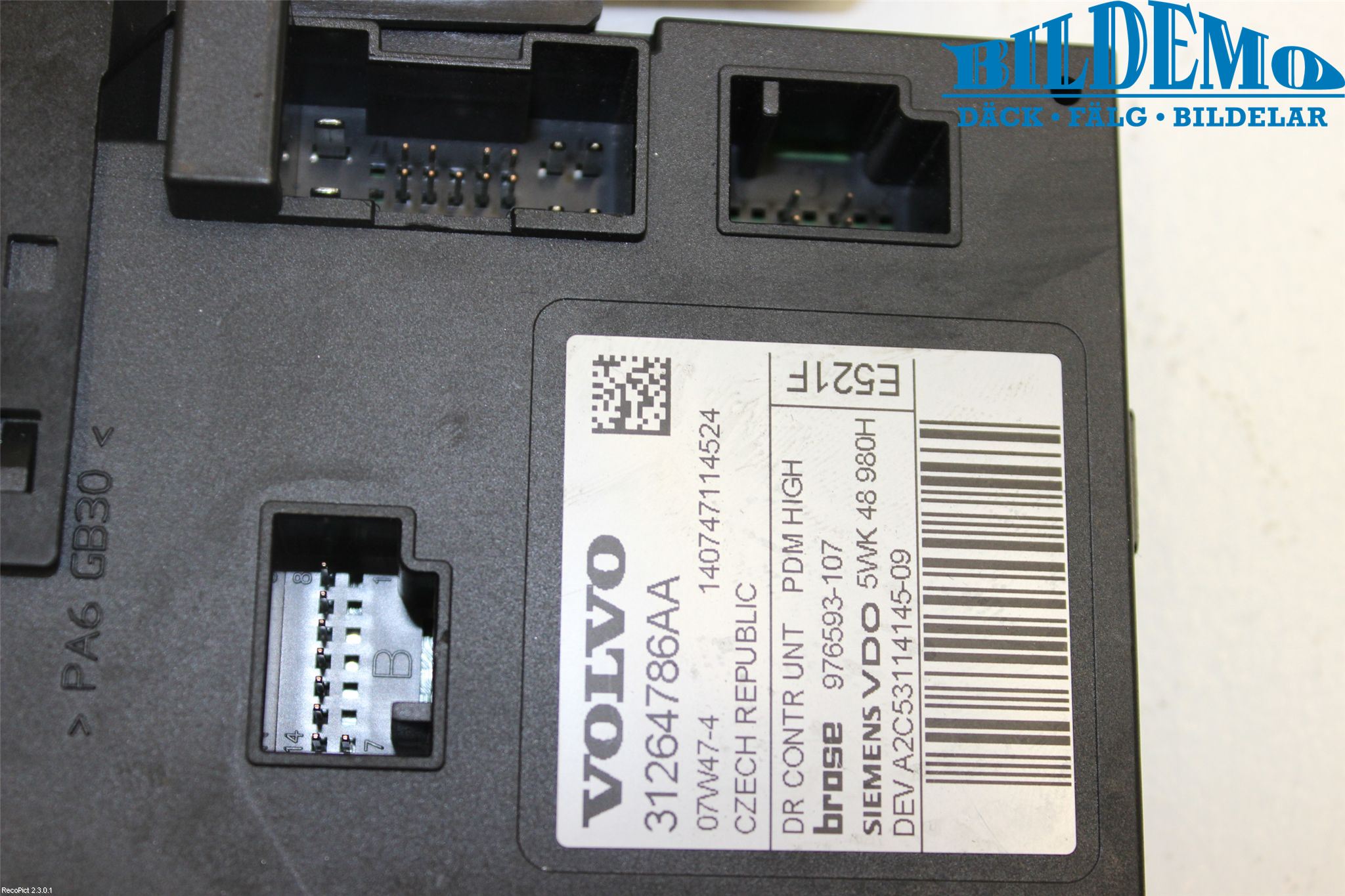 Volvo V50 08-12 Vindusheismotor