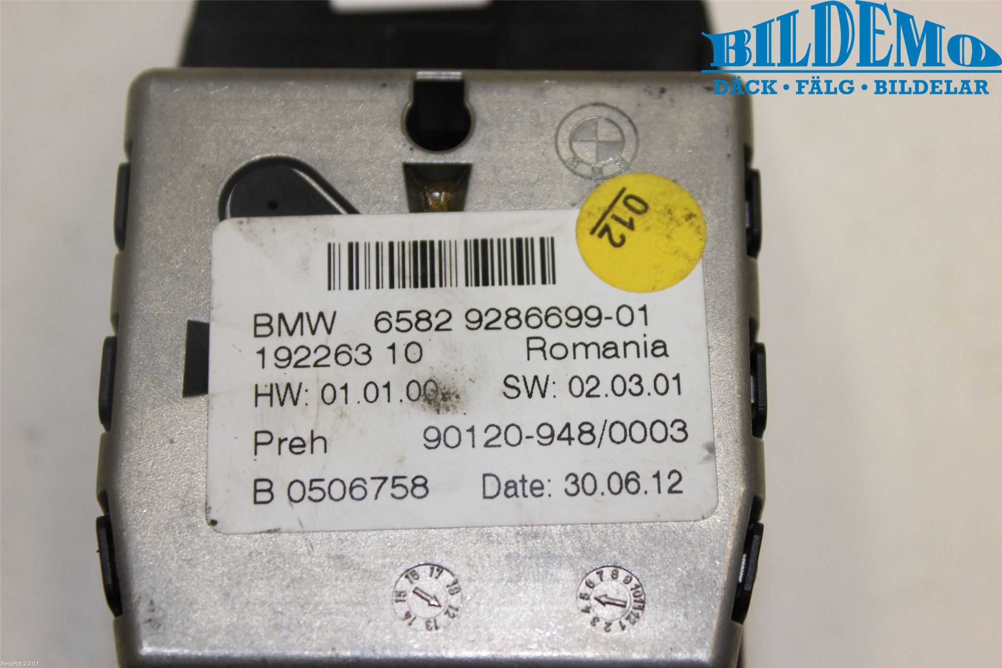 BMW 5 F10/F11/F18 09-17 Bryter Cruisekontroll