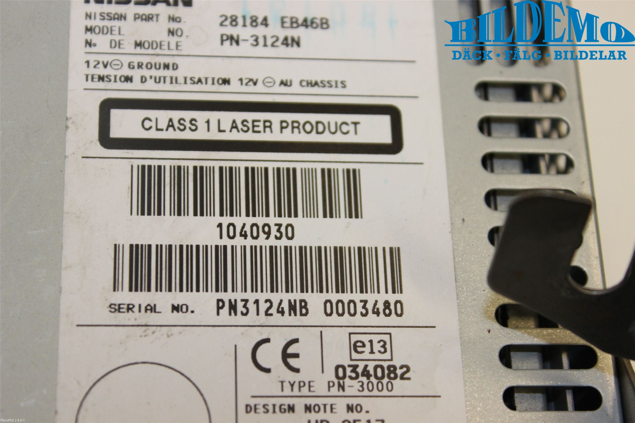 Nissan NAVARA 05-16 Stereo Radio Med Cd